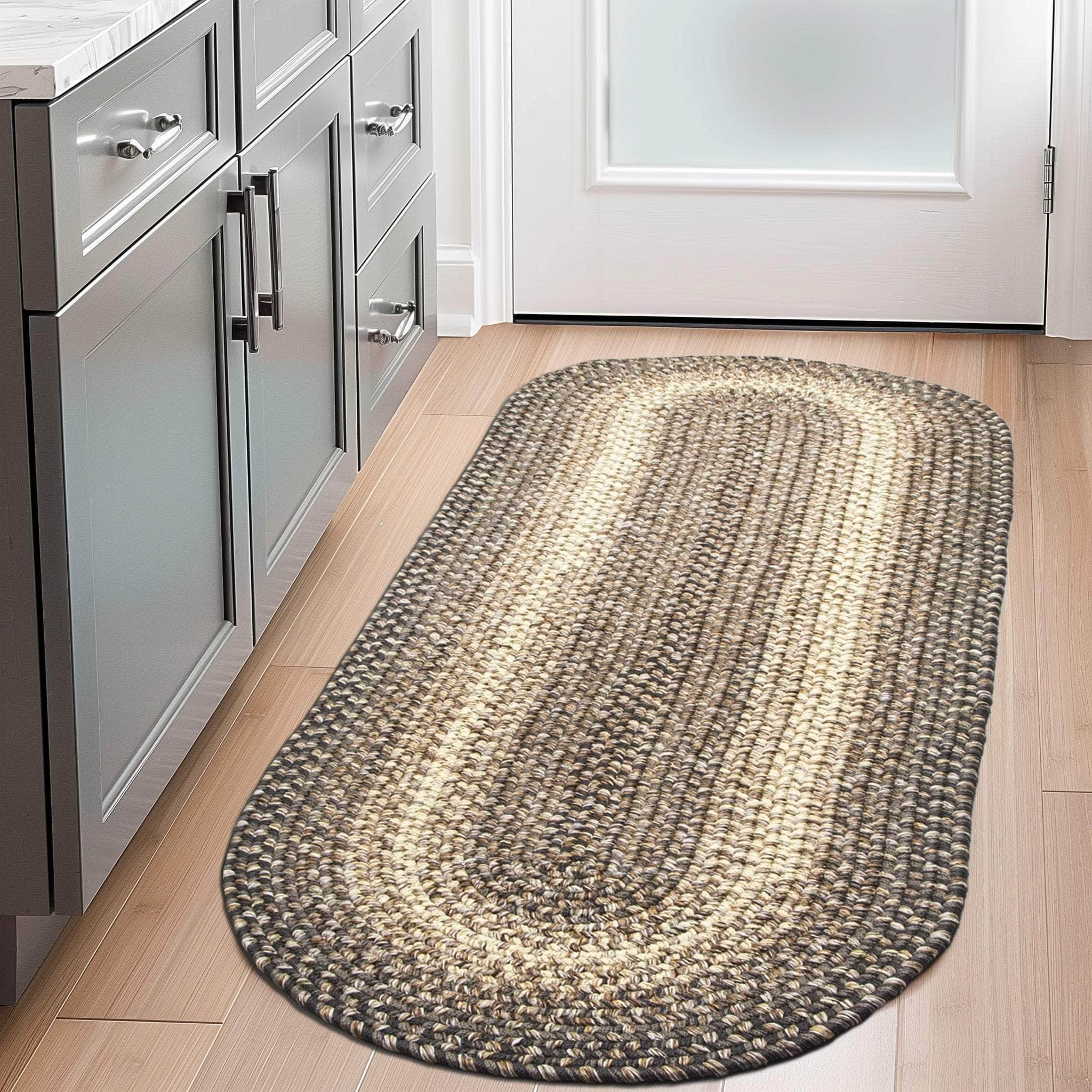 Ridgewood Indoor Outdoor Braided Rug #color_Brown Velvet