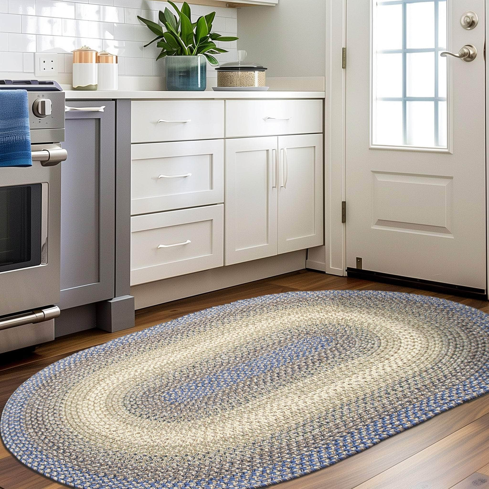 Ridgewood Indoor Outdoor Braided Rug #color_Blue