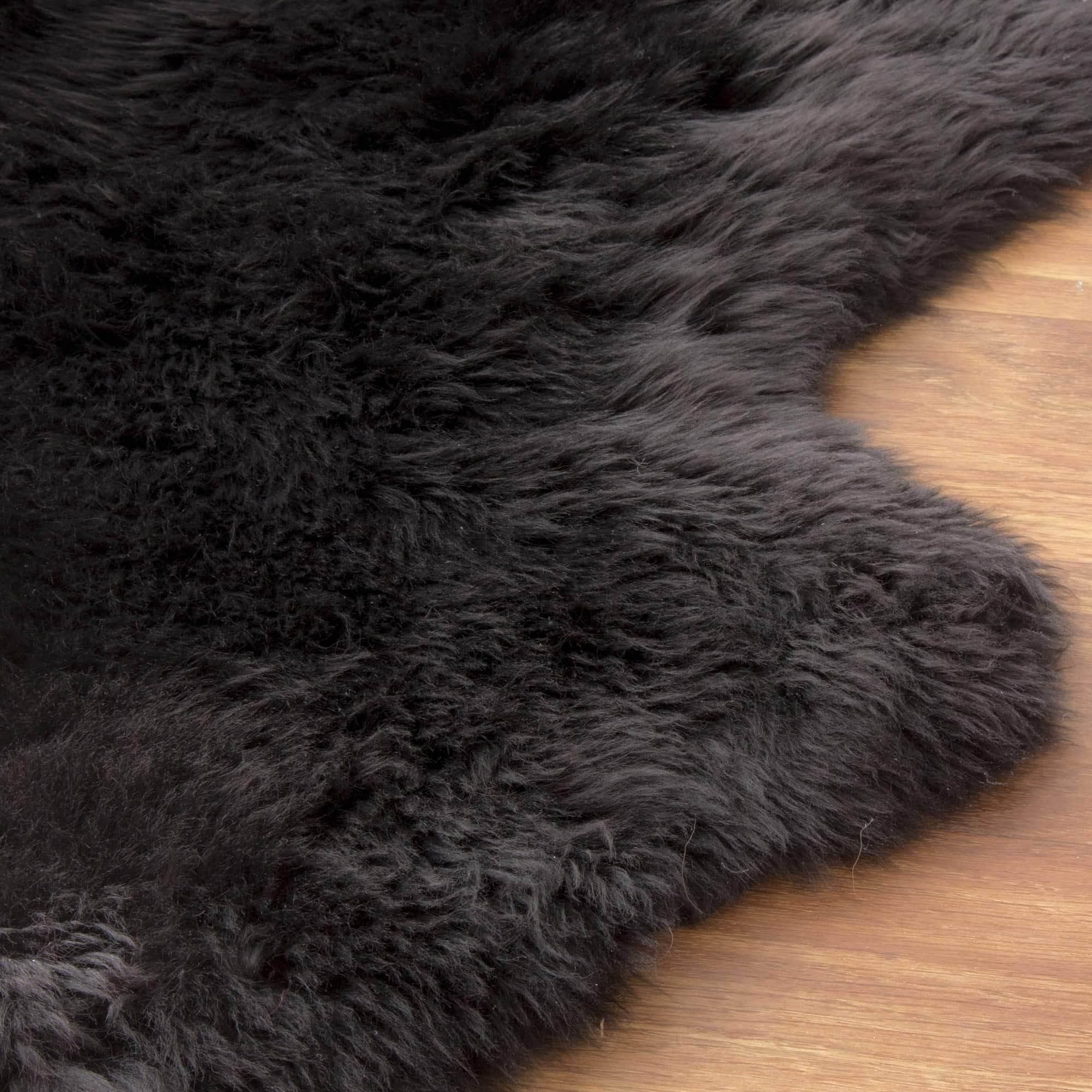 Natural Sheepskin Rug Shearling Fur Pelt #size_2' x 6'