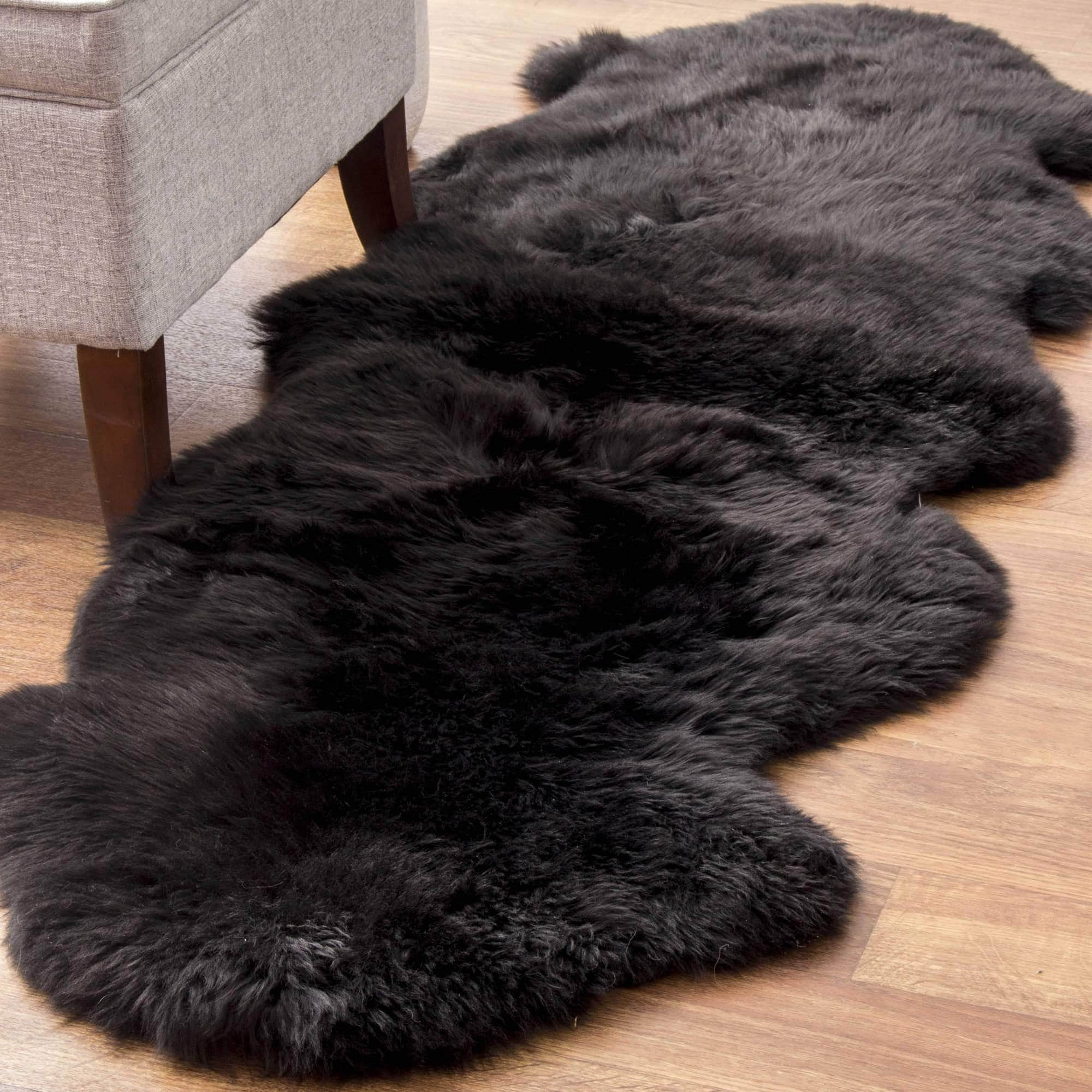 Natural Sheepskin Rug Shearling Fur Pelt #size_2' x 6'