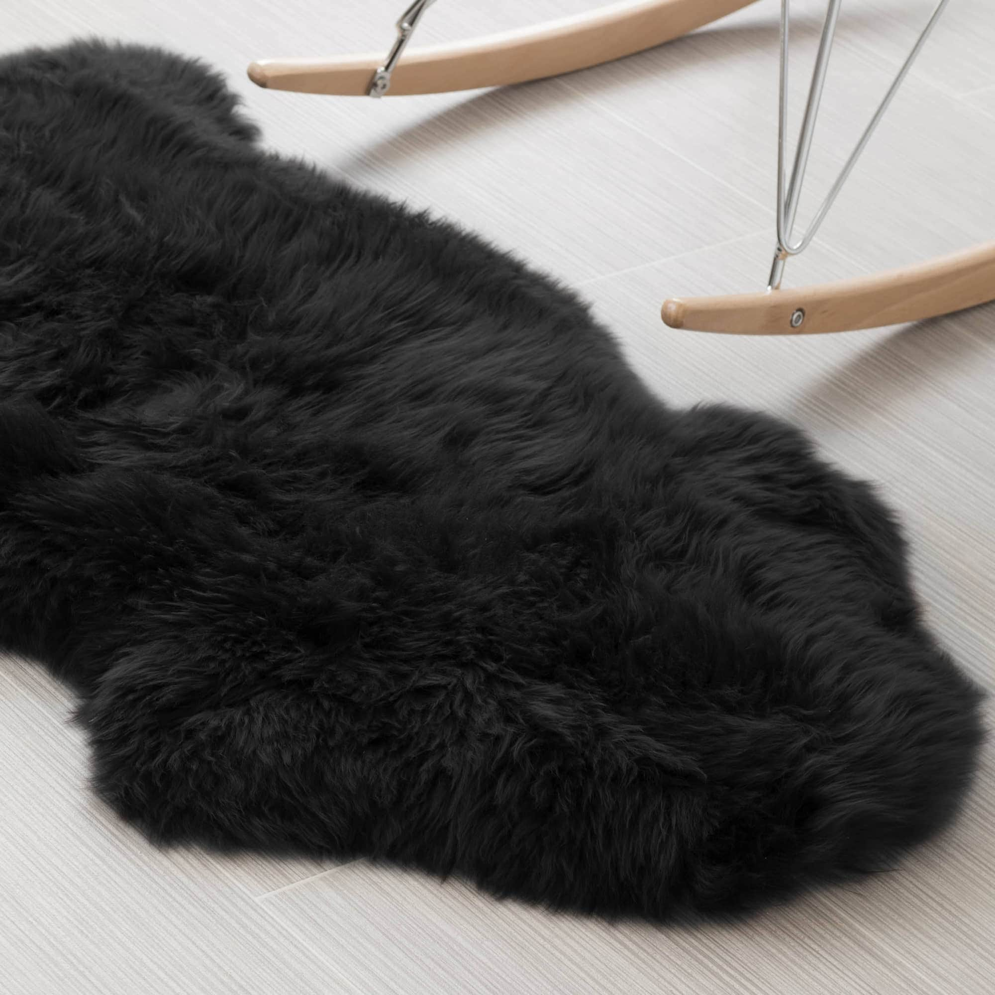 Natural Sheepskin Rug Shearling Fur Pelt #size_2' x 3'