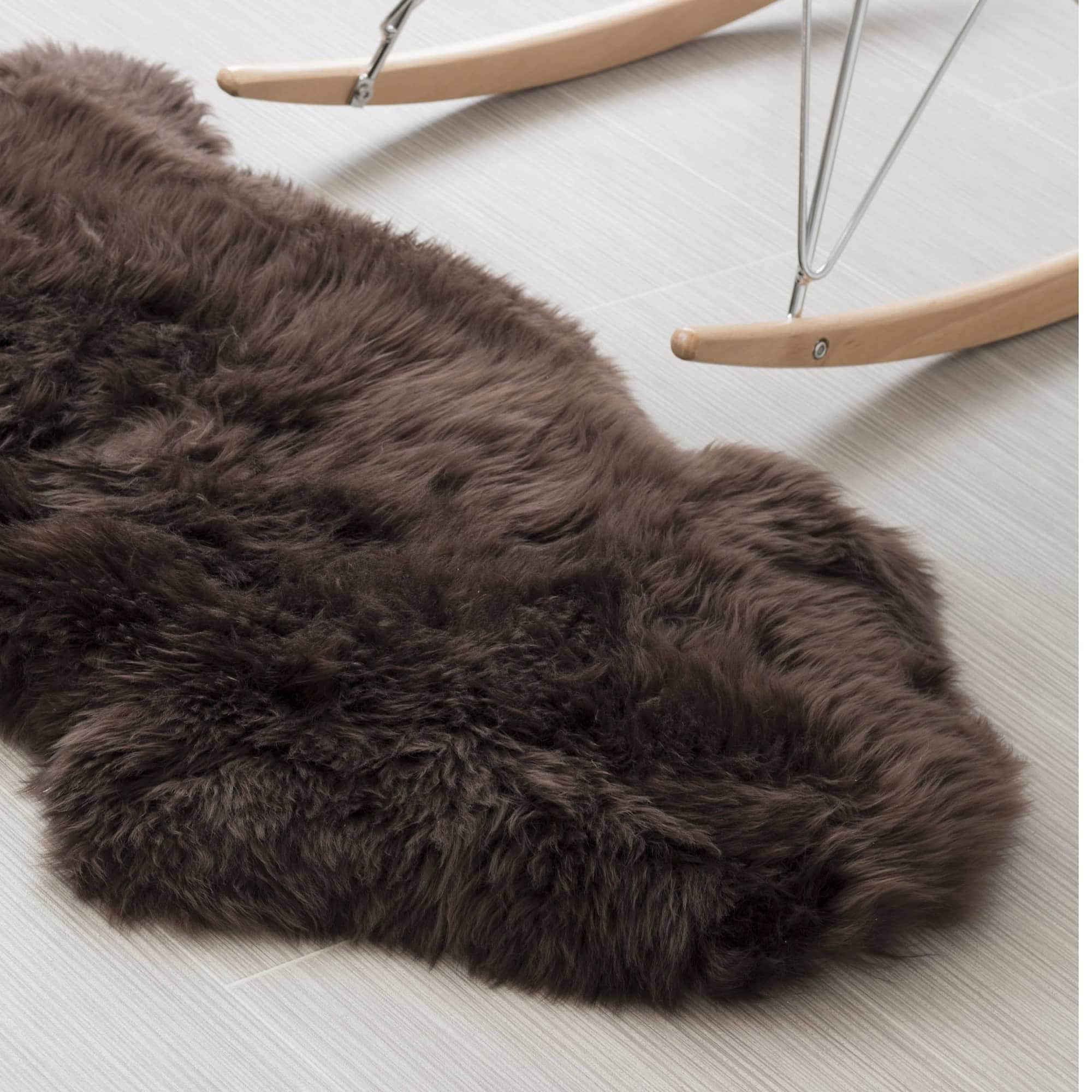 Natural Sheepskin Rug Shearling Fur Pelt #size_2' x 3'