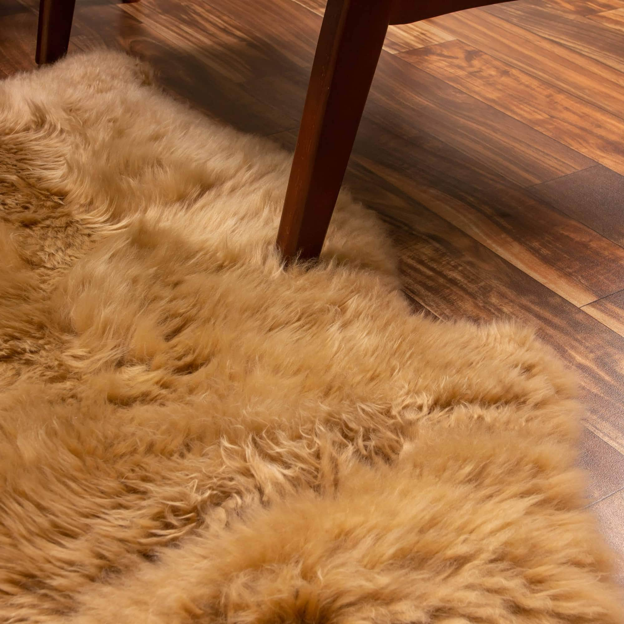 Natural Sheepskin Rug Shearling Fur Pelt #size_2' x 3'