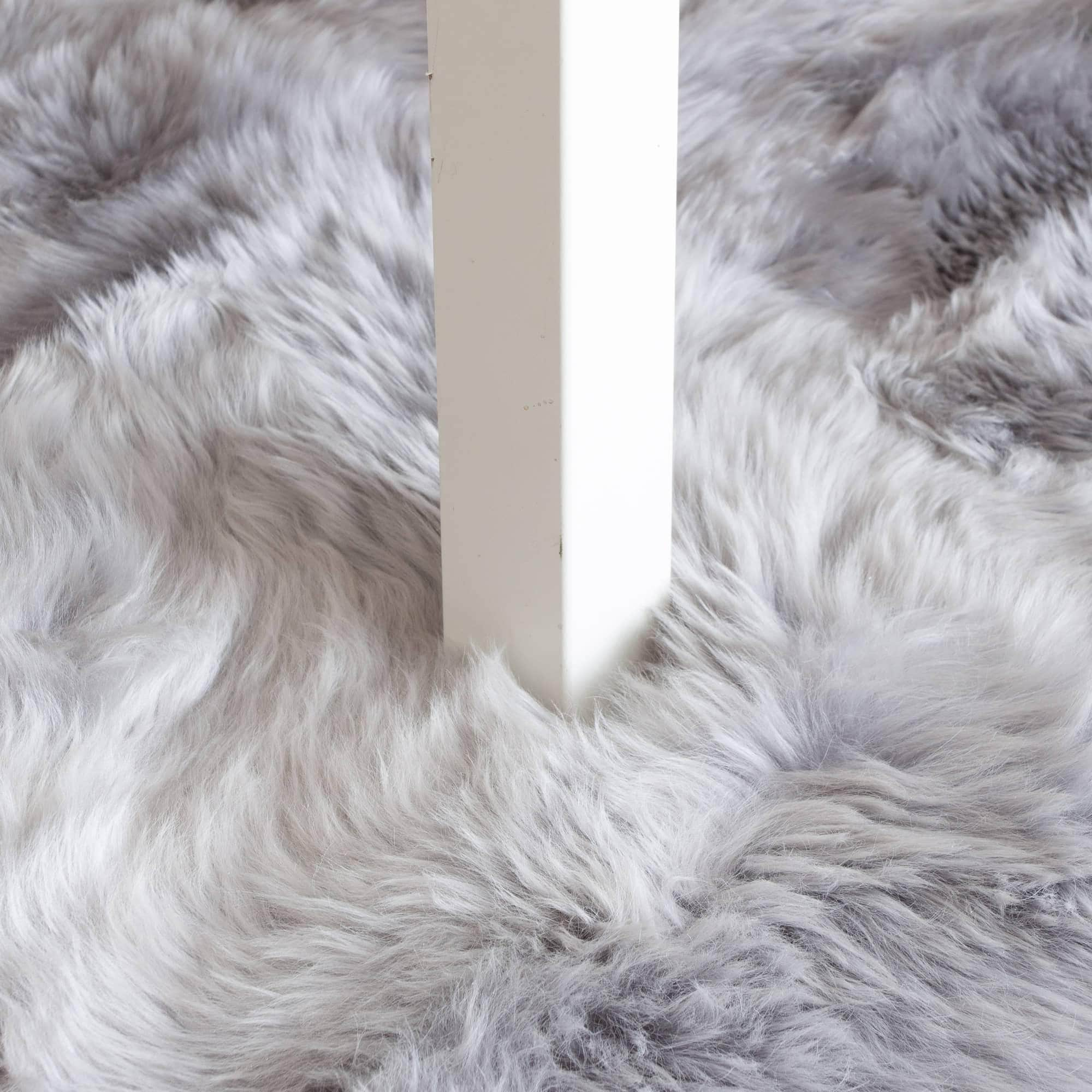 Natural Sheepskin Rug Shearling Fur Pelt #size_2' x 3'