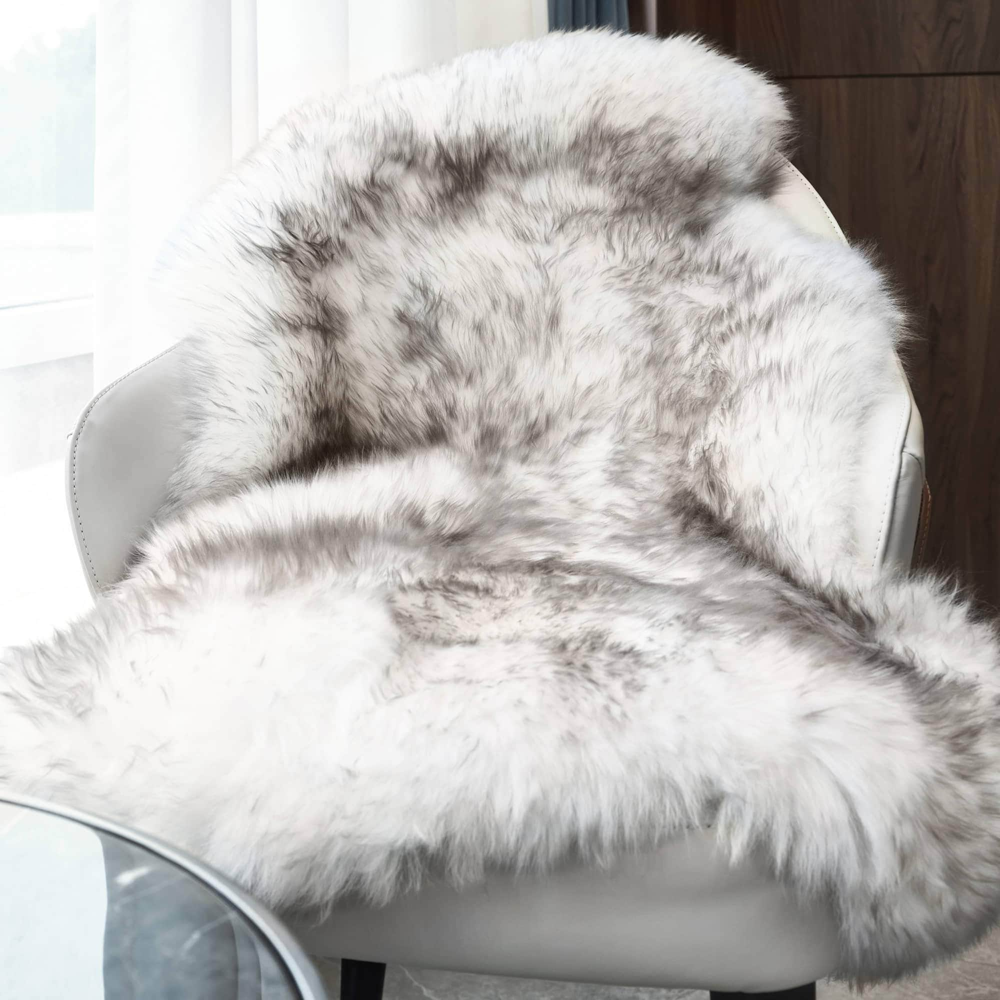 Natural Sheepskin Rug Shearling Fur Pelt #size_2' x 3'