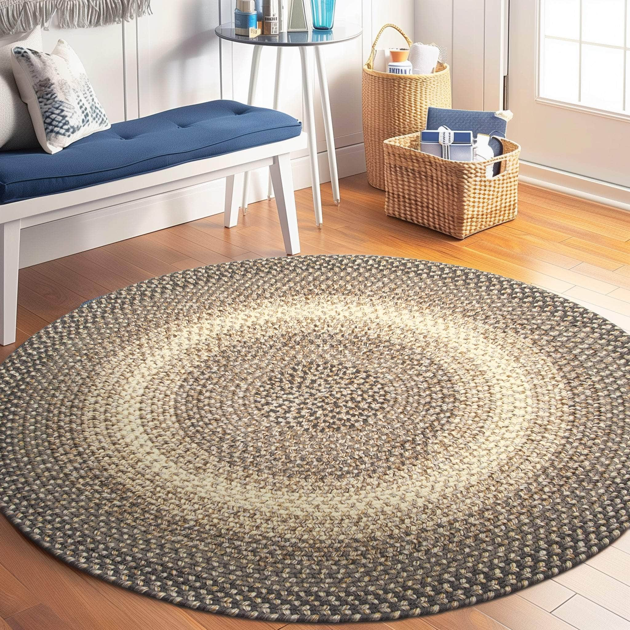 Ridgewood Indoor Outdoor Braided Rug #color_Brown Velvet