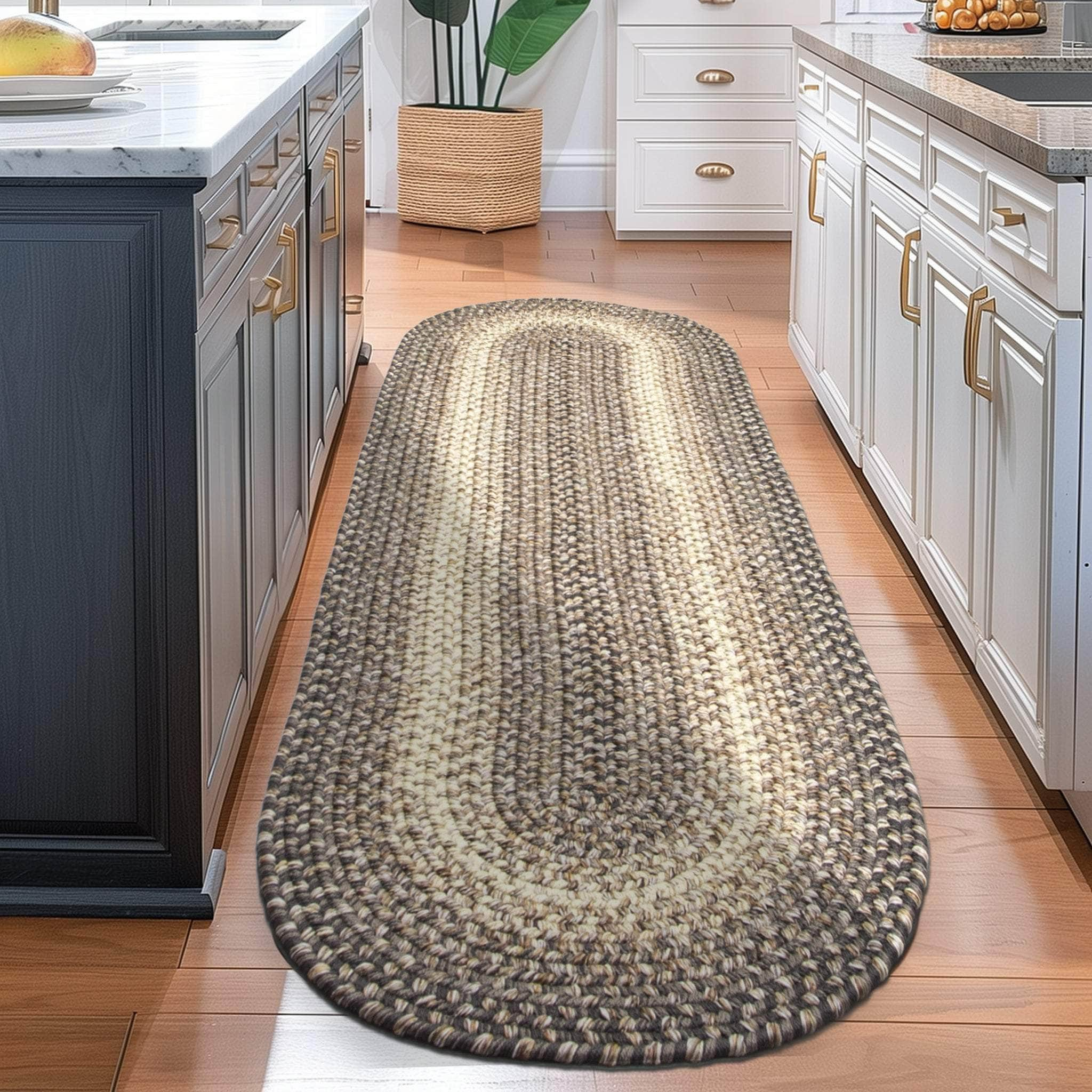 Ridgewood Indoor Outdoor Braided Rug #color_Brown Velvet