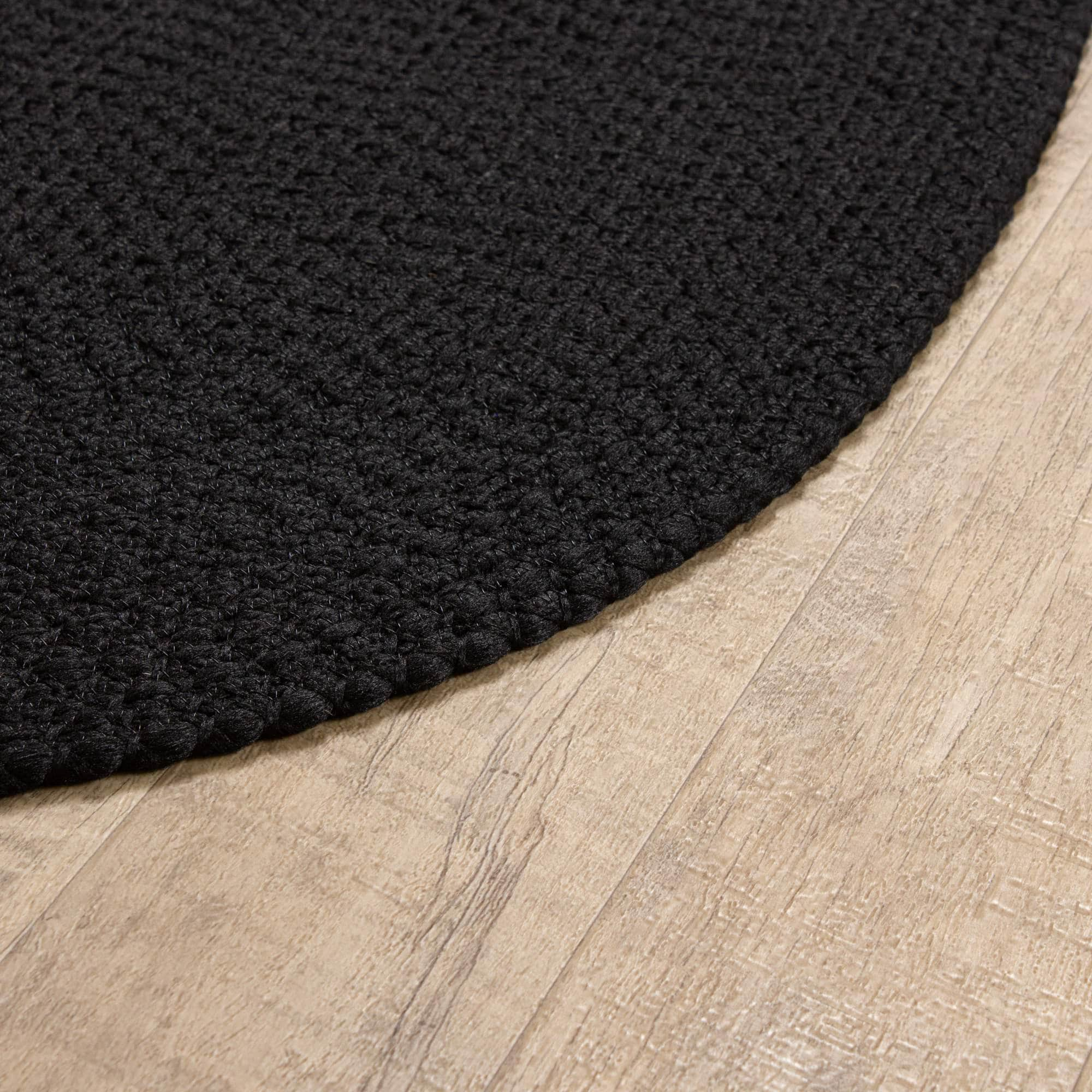 Tropics TRP Black Braided Rug #color_black