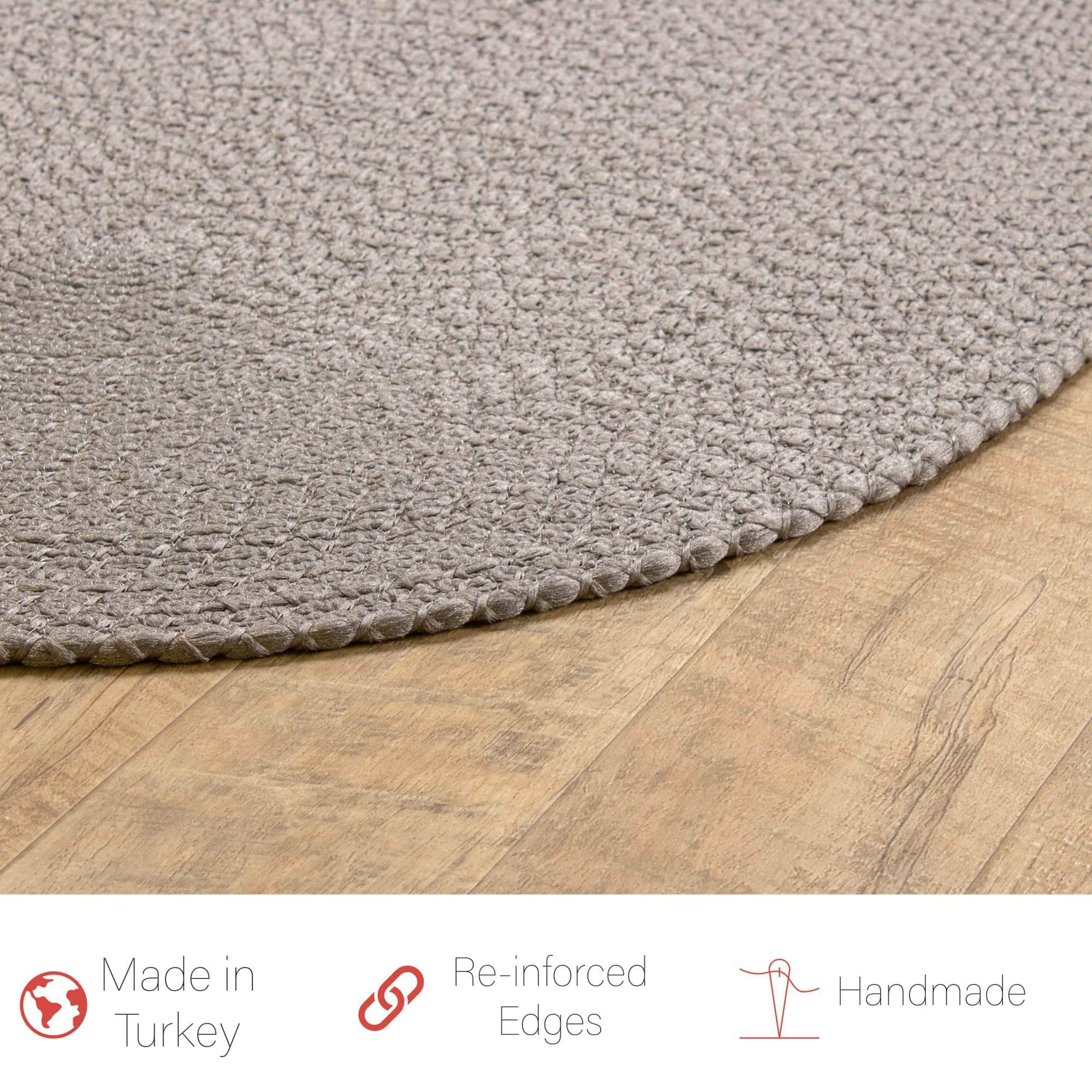 Tropics TRP Gray Braided Rug #color_gray