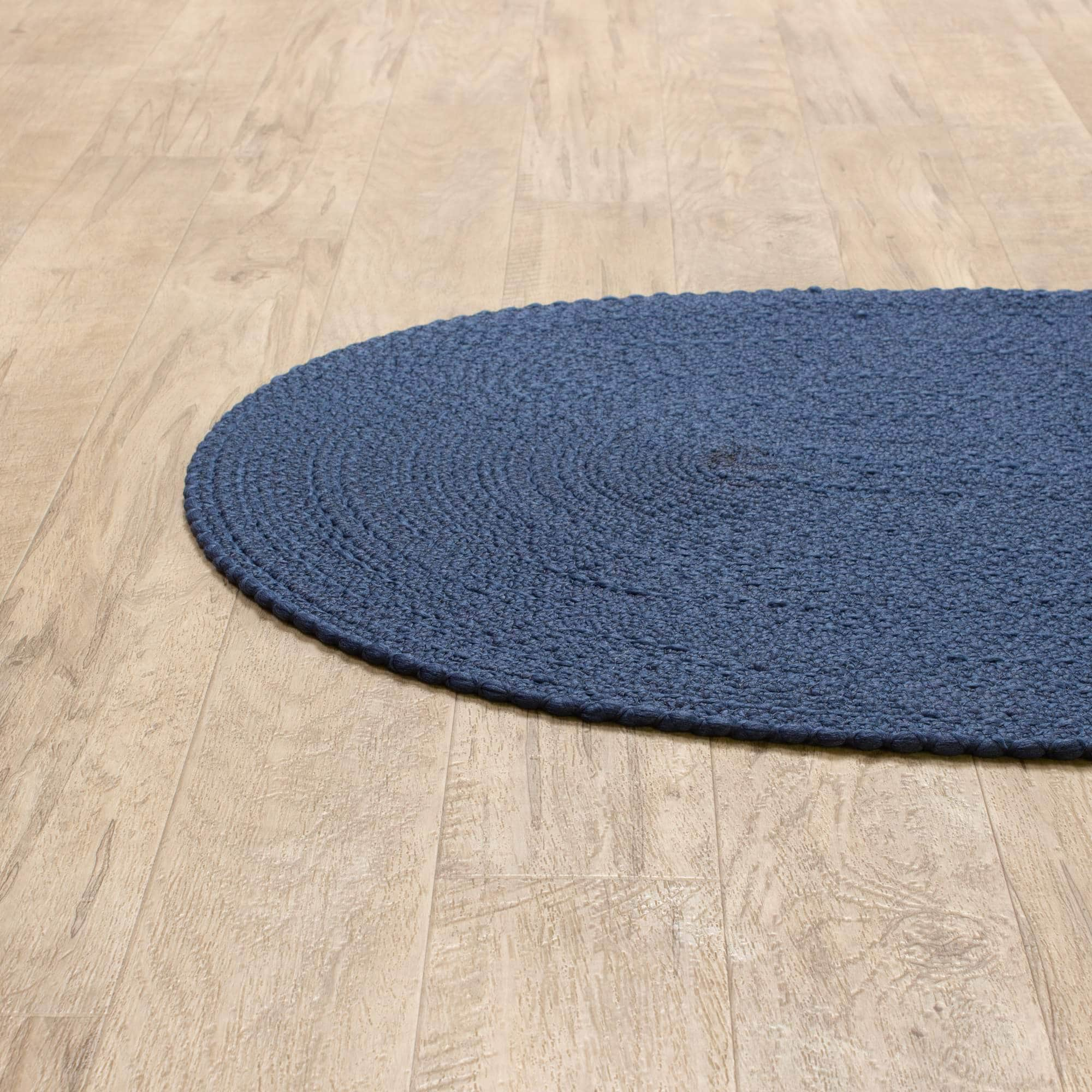 Tropics TRP Navy Braided Rug #color_navy