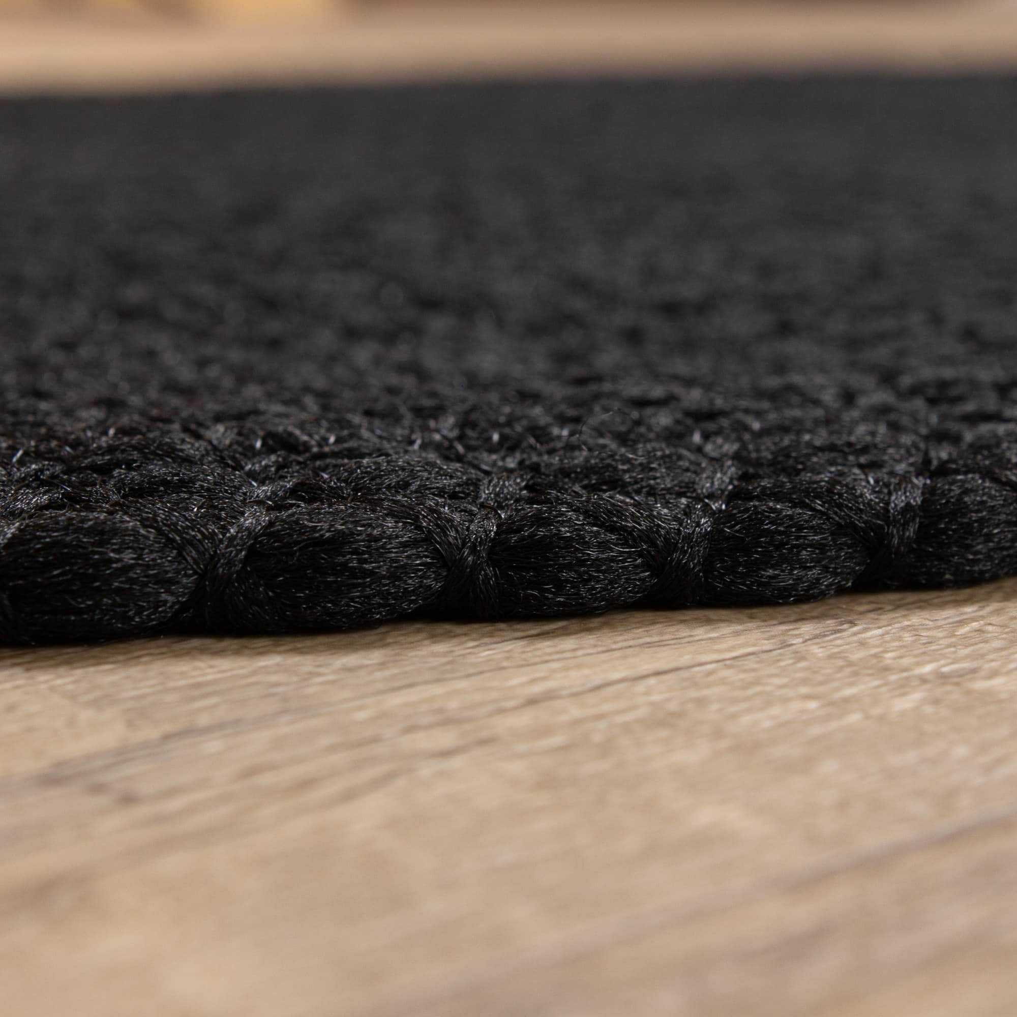 Tropics TRP Black Braided Rug #color_black