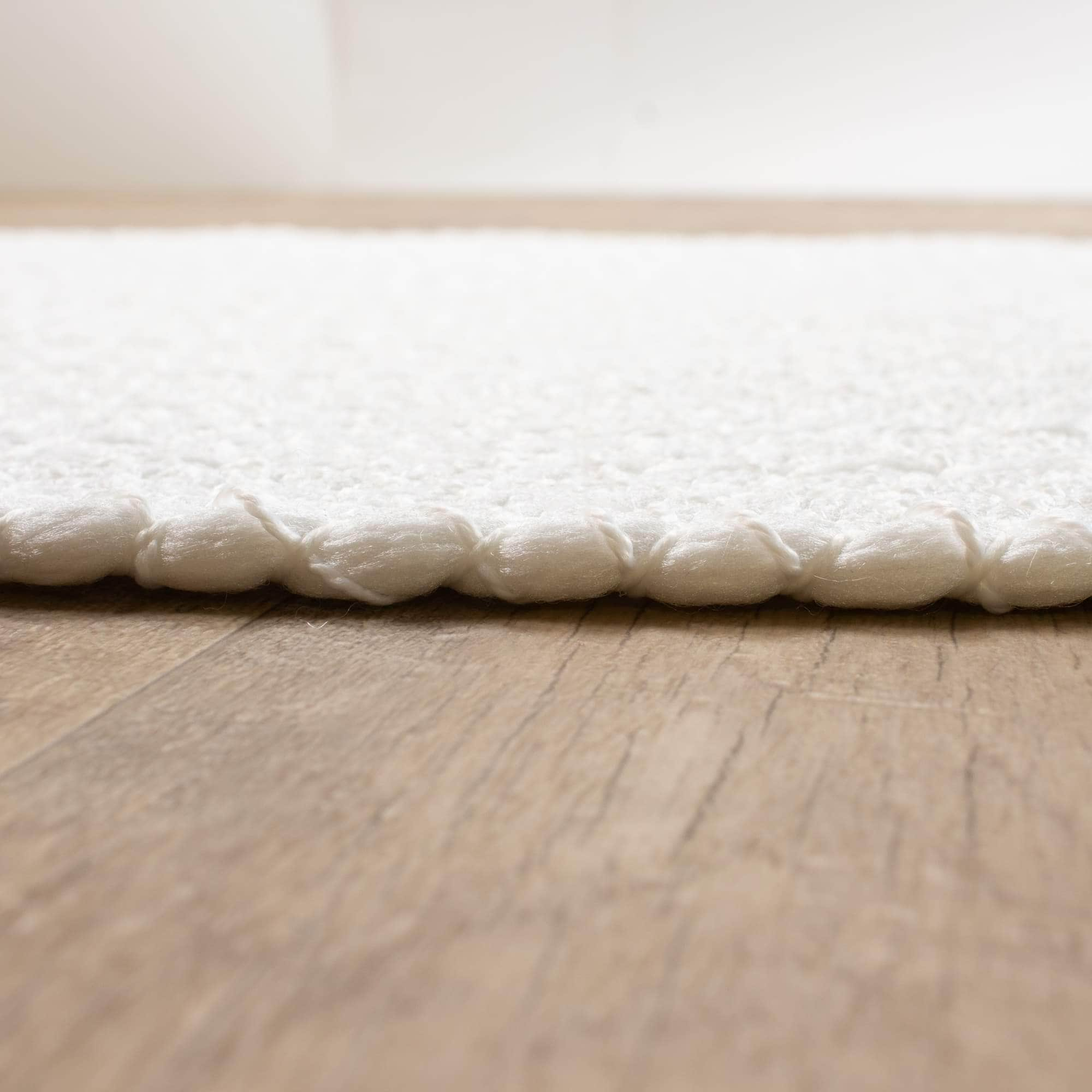 Tropics TRP White Braided Rug #color_white