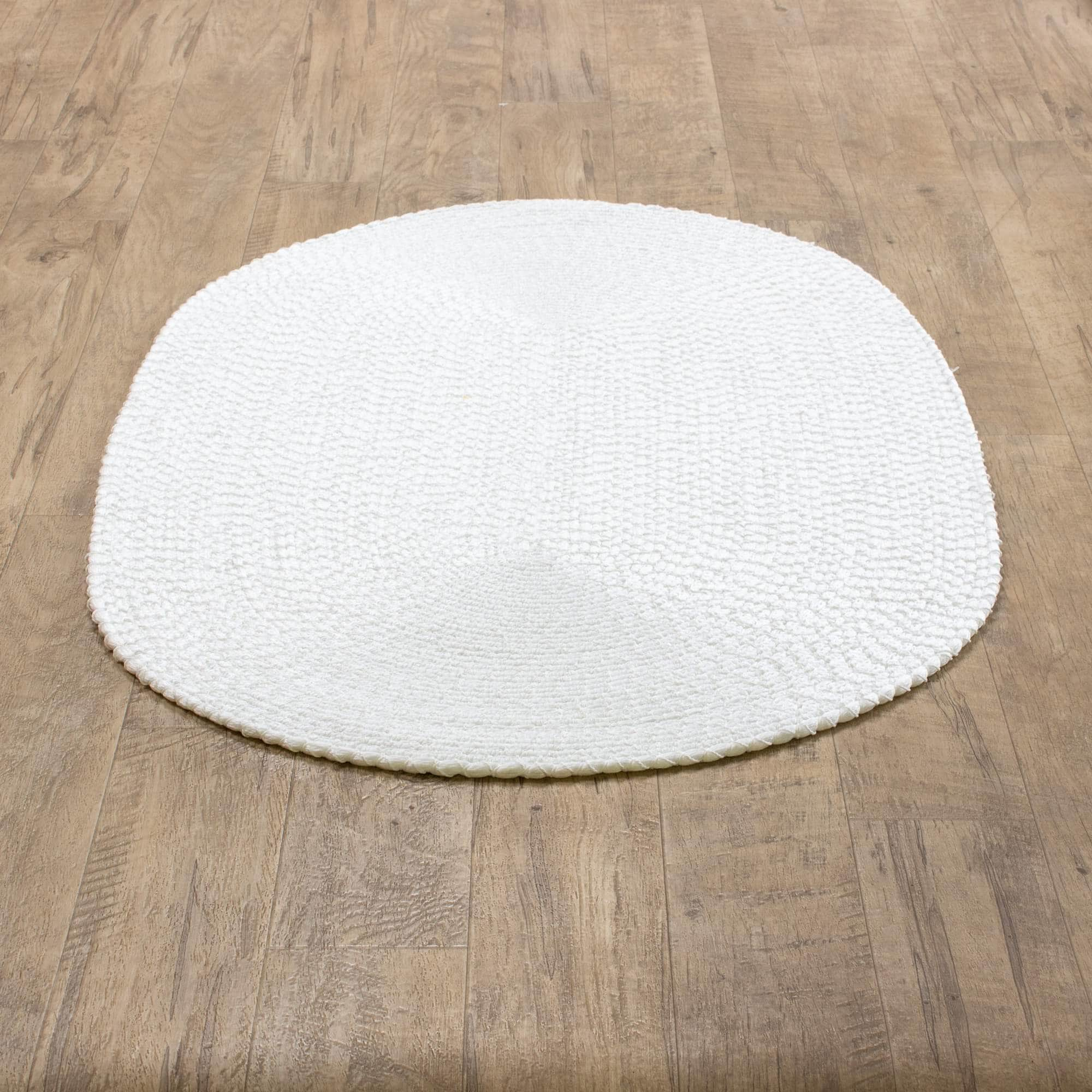 Tropics TRP White Braided Rug #color_white