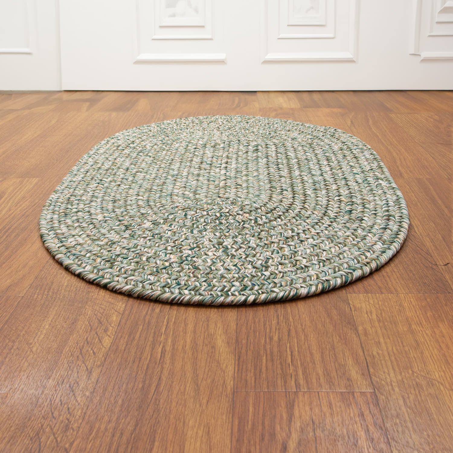 Oval Rug 100% Cotton Natural braided reversible Rug modern living rustic  rugs