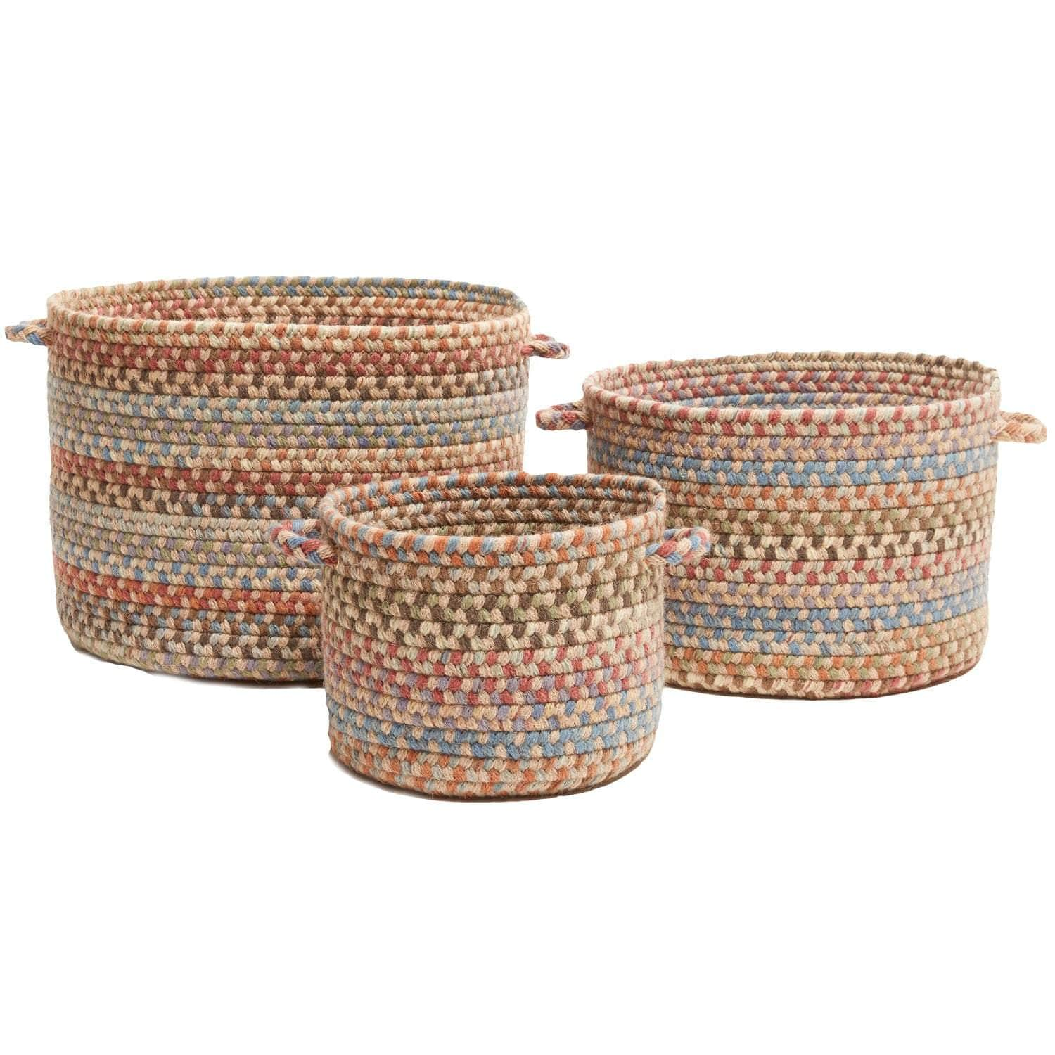 Cherry Hill Braided Wool Baskets #color_butterfield