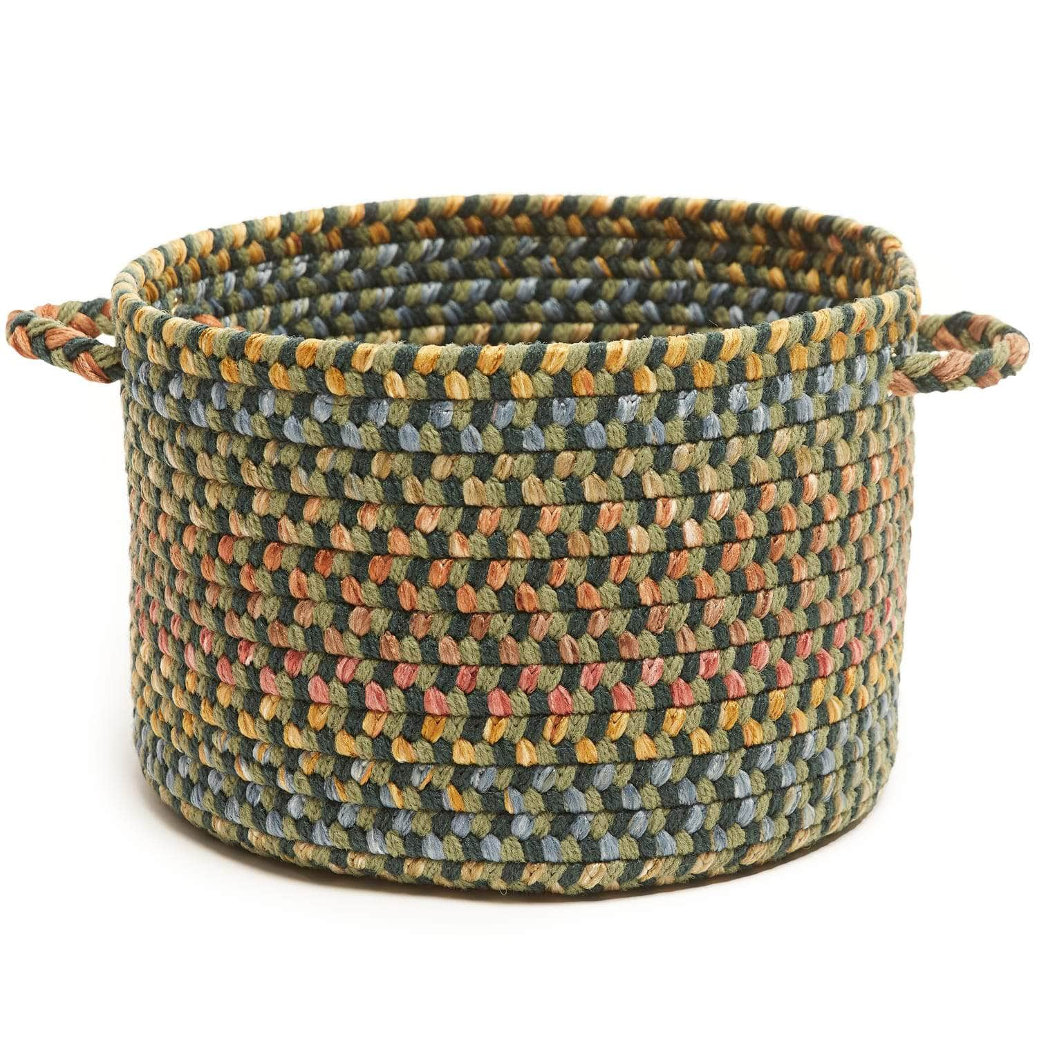 Sanford Braided Basket #color_forest multi