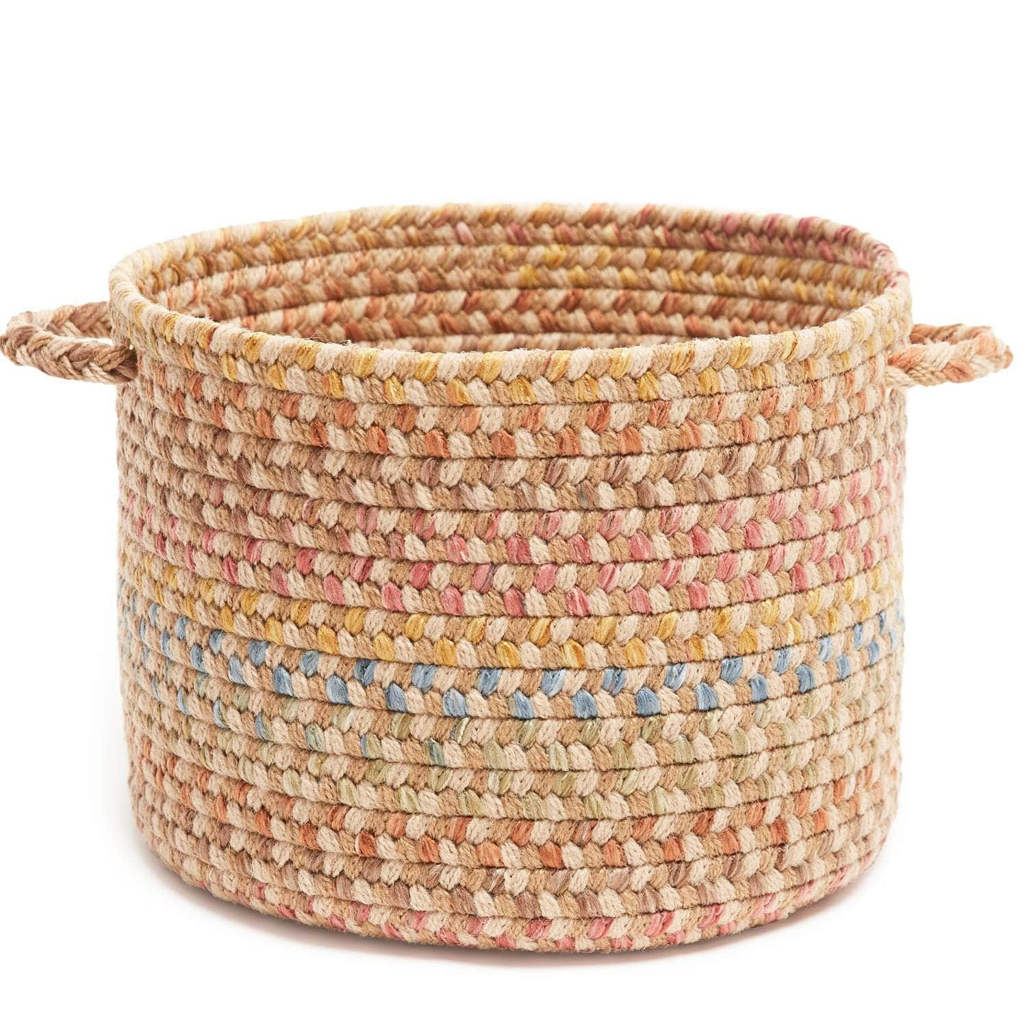 Sanford Braided Basket #color_khaki multi