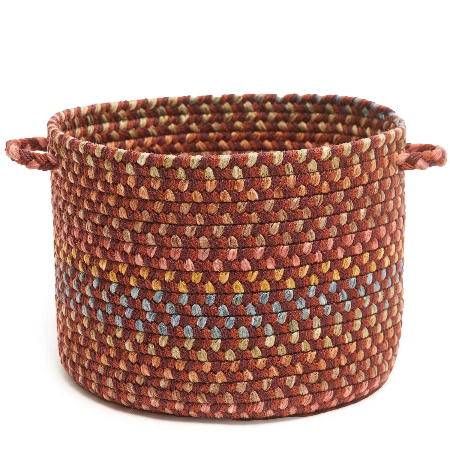 Sanford Braided Basket #color_maroon multi