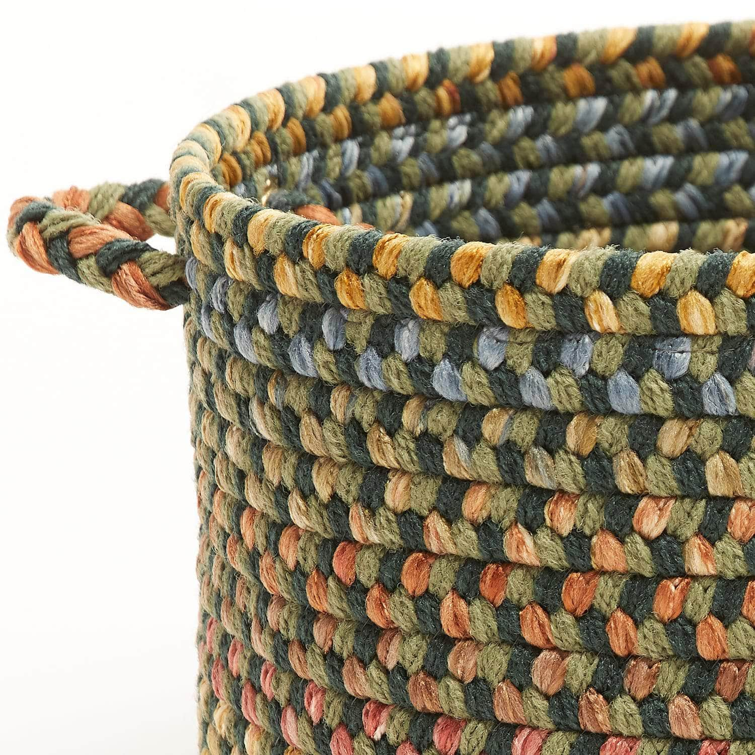 Sanford Braided Basket #color_forest multi