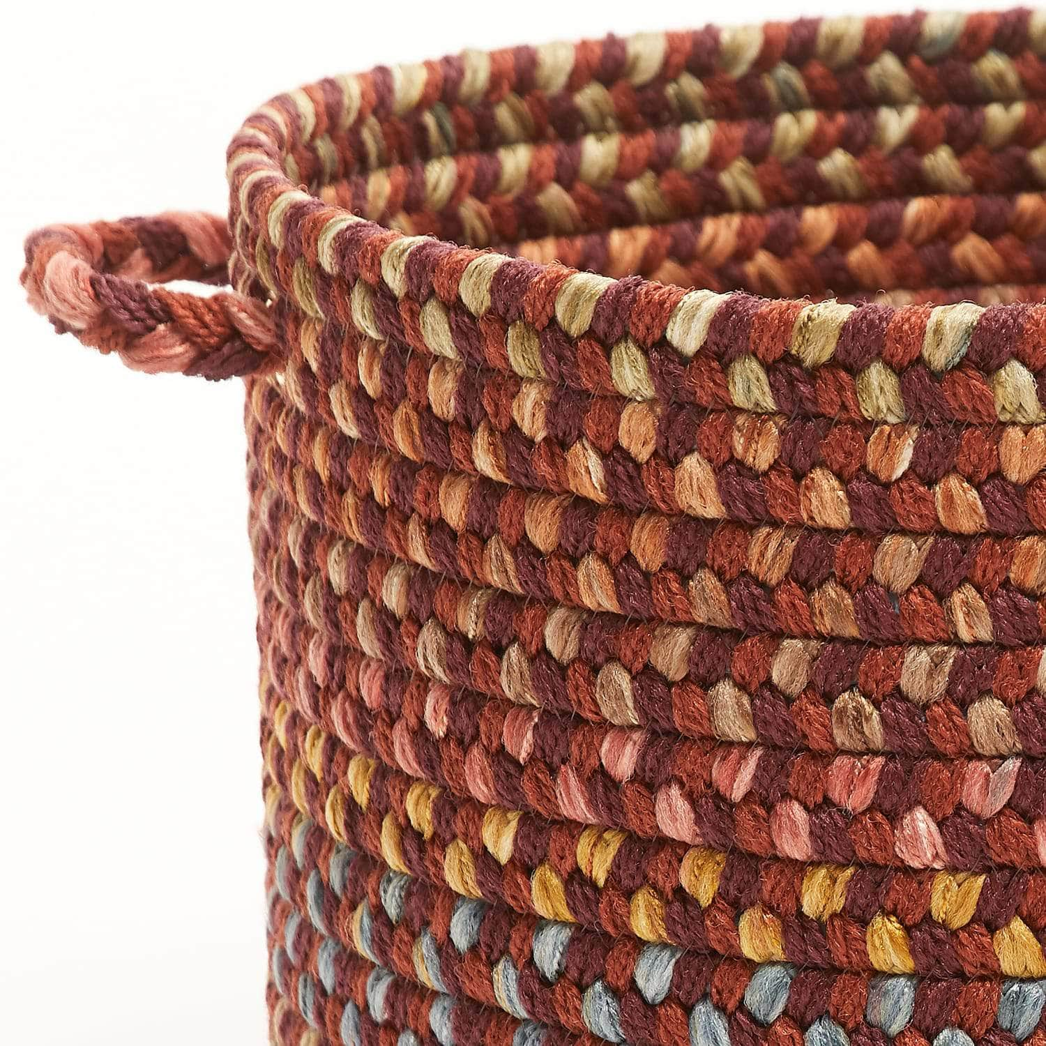 Sanford Braided Basket #color_maroon multi