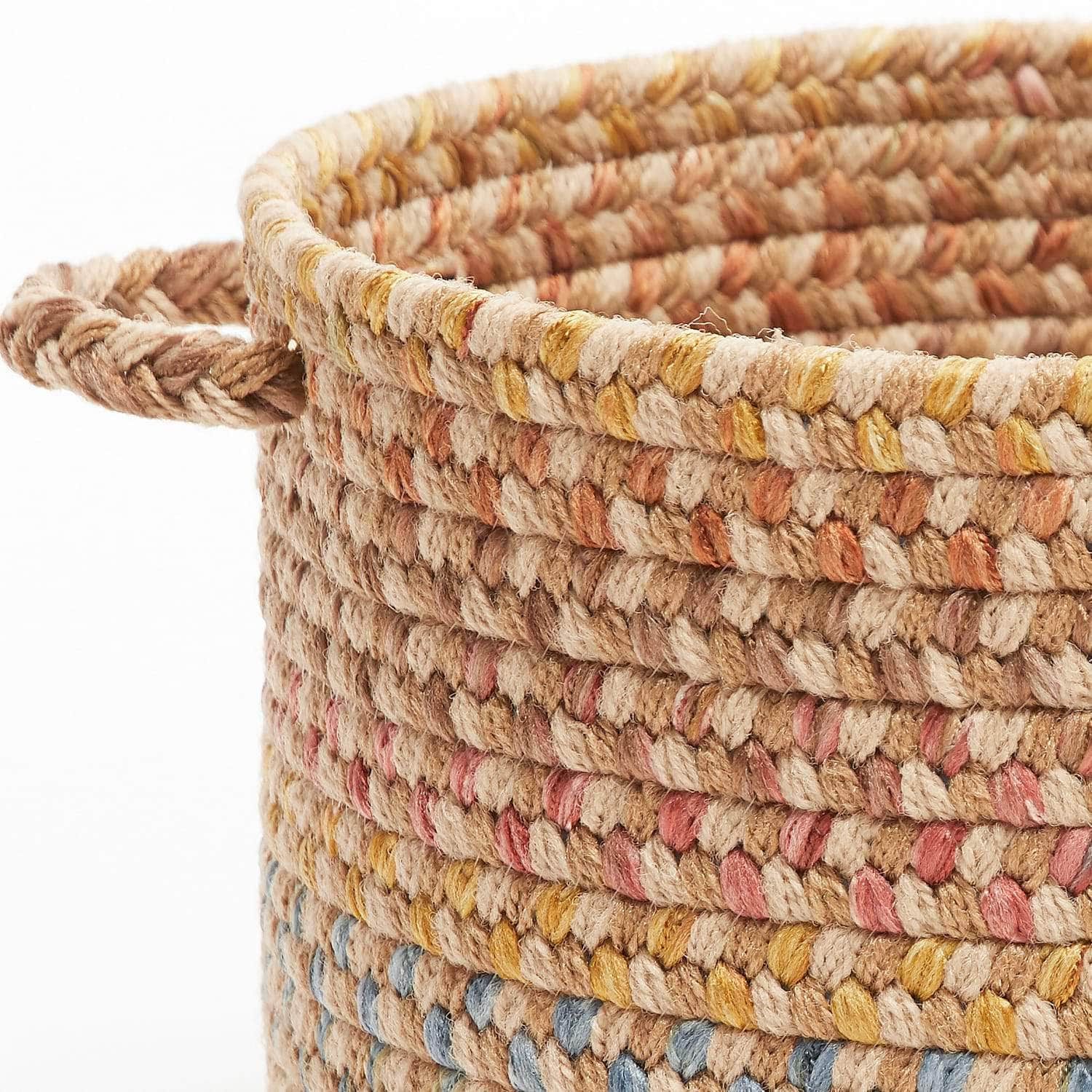 Sanford Braided Basket #color_khaki multi