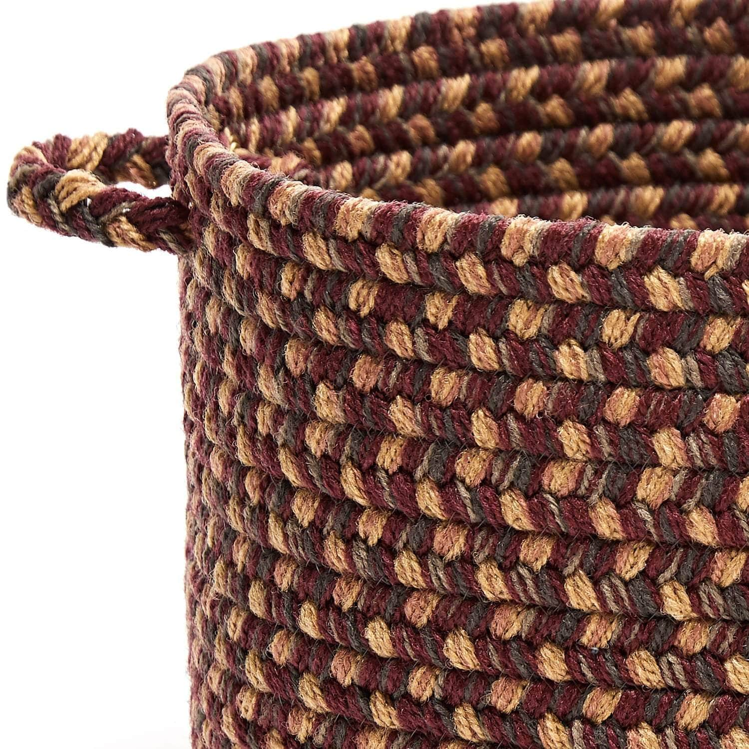 Sanibel Braided Basket #color_garnet