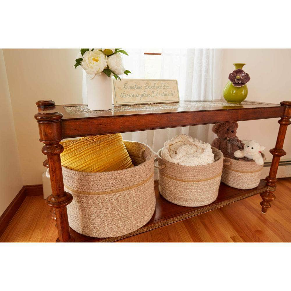 Woolmade Rope Storage Wool Basket #color_sesame