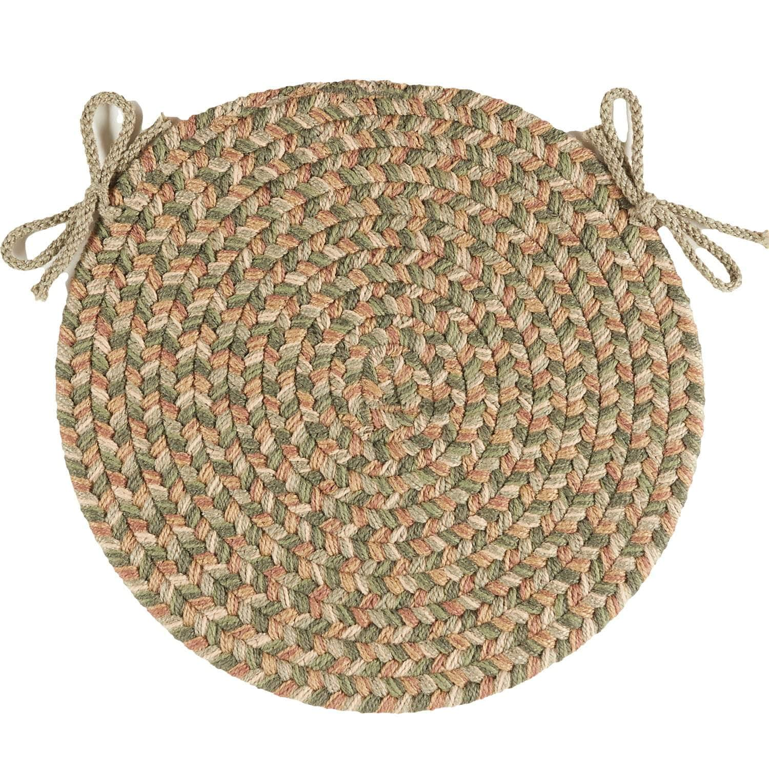 Sanibel Braided Chair Pads #color_basil