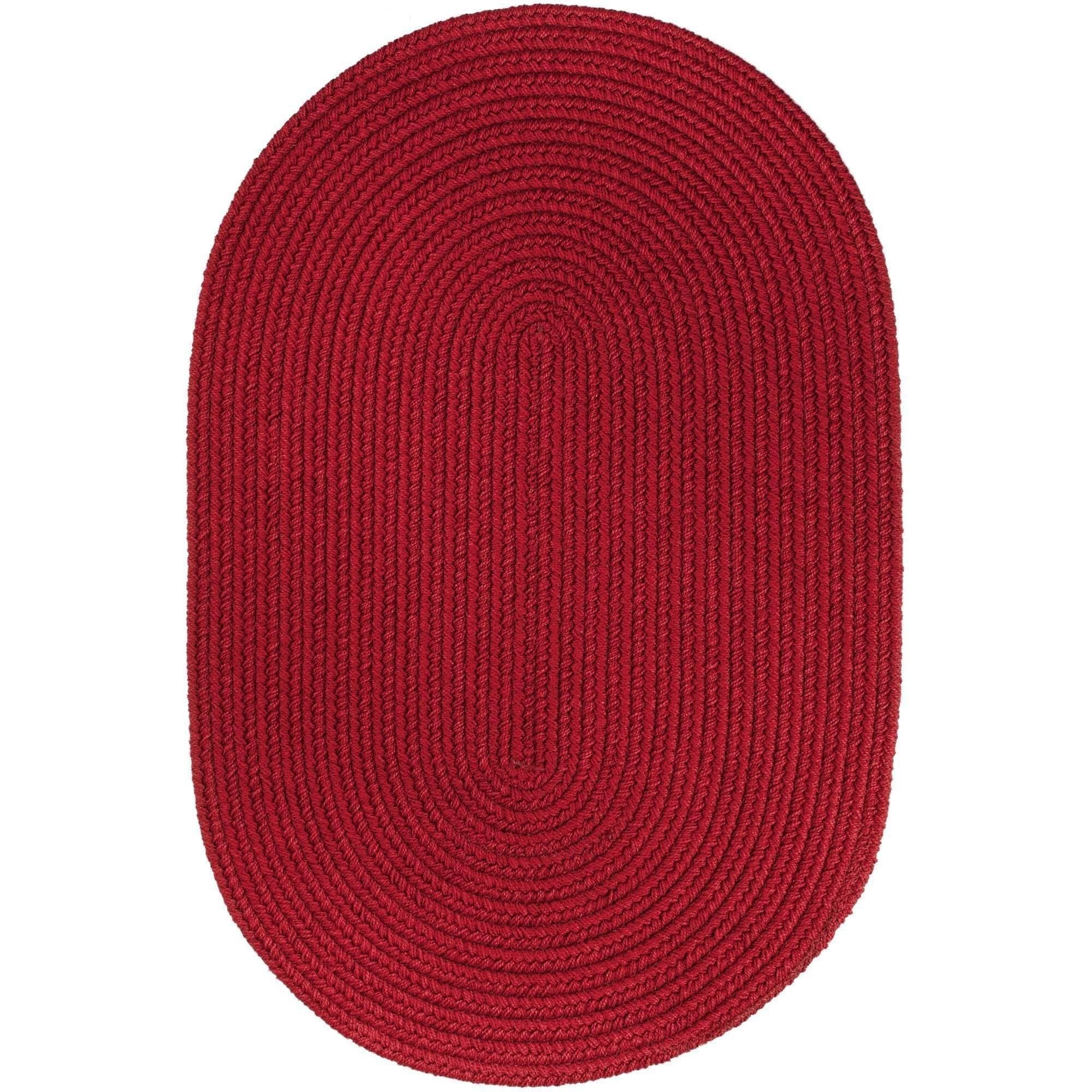 Maui Braided Ultra Durable Outdoor Rug #color_brilliant red