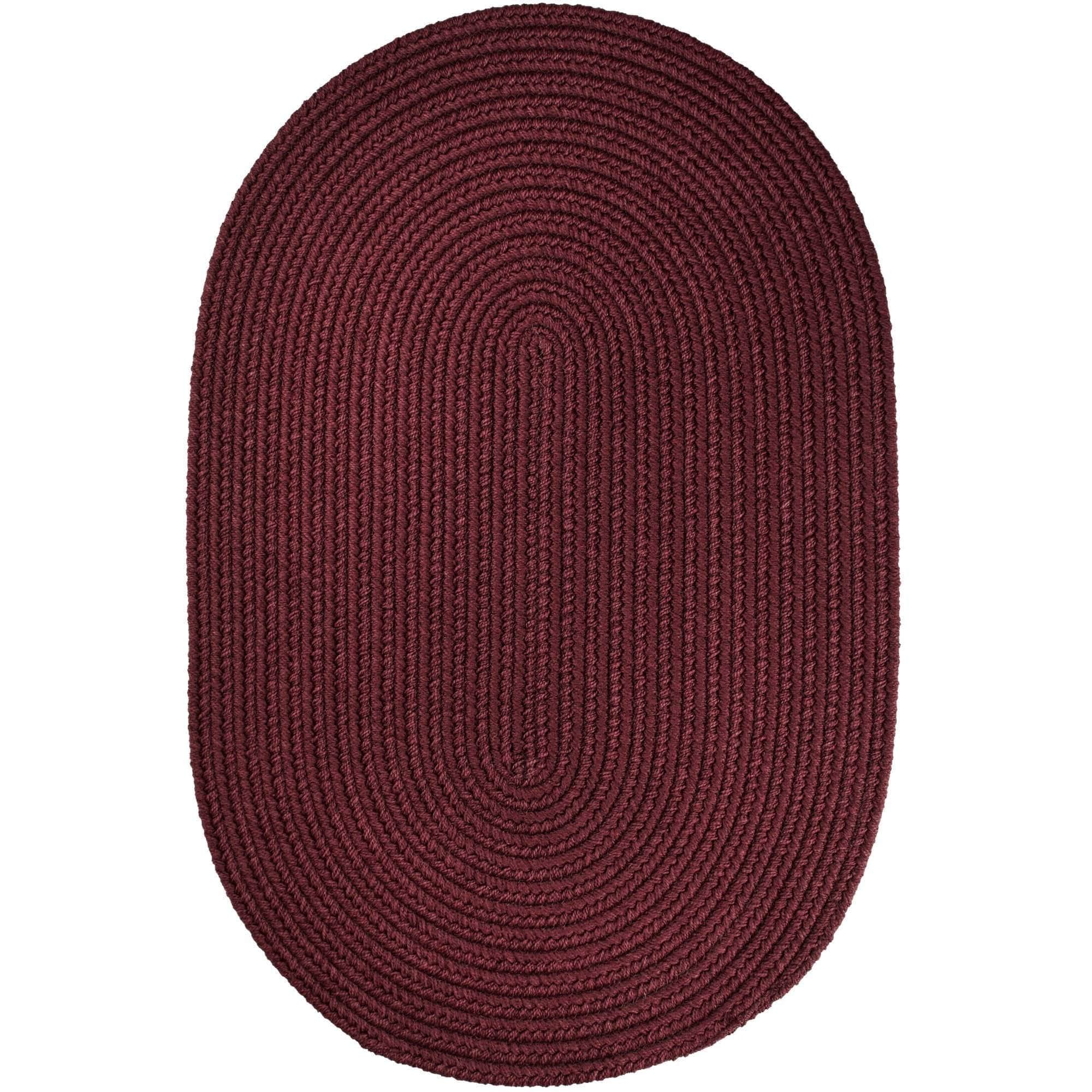 Maui Braided Ultra Durable Outdoor Rug #color_burgundy