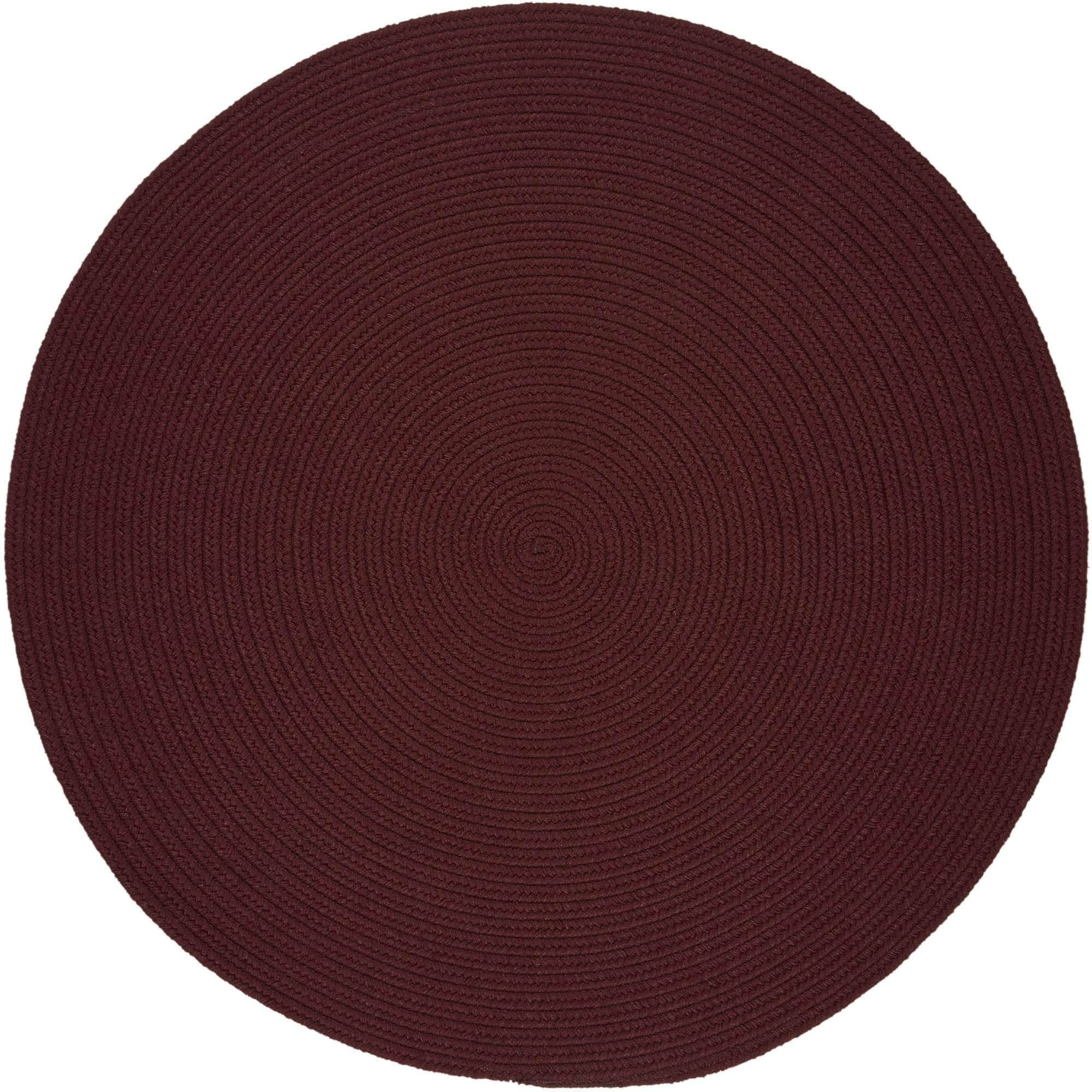 Maui Braided Ultra Durable Outdoor Rug #color_burgundy