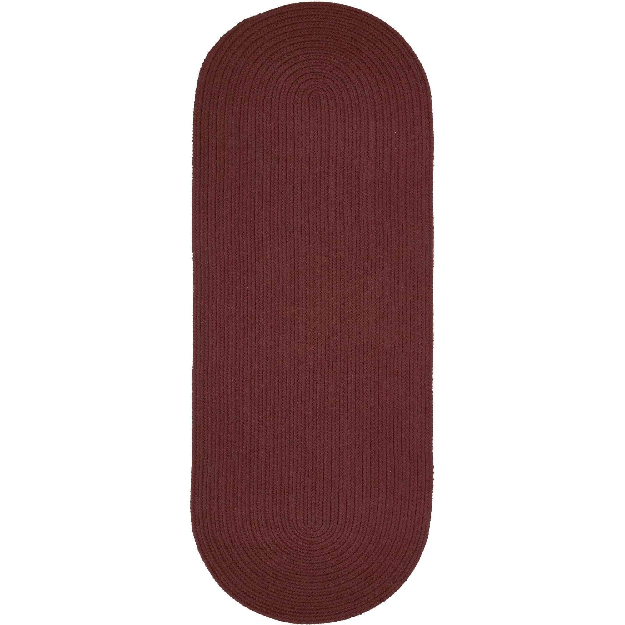 Maui Braided Ultra Durable Outdoor Rug #color_burgundy