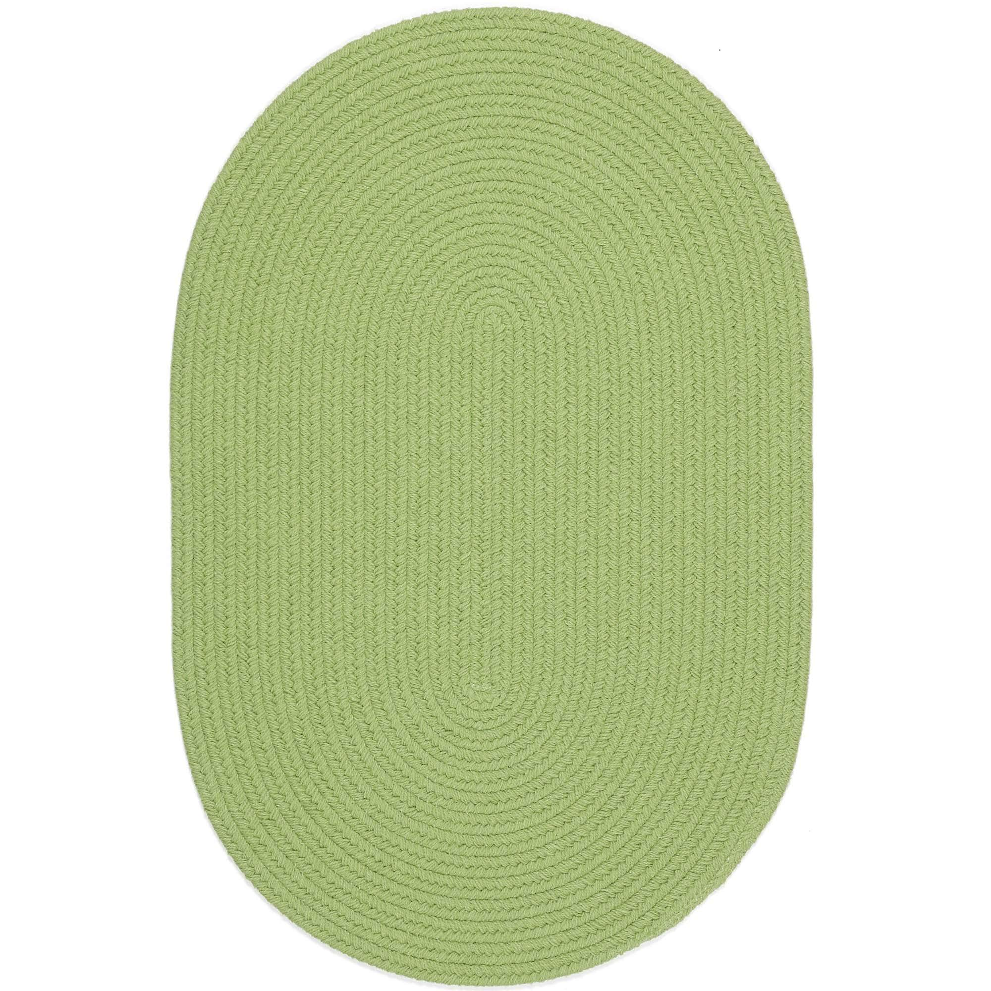 Lullaby Childrens Solid Braided Rug #color_lime green