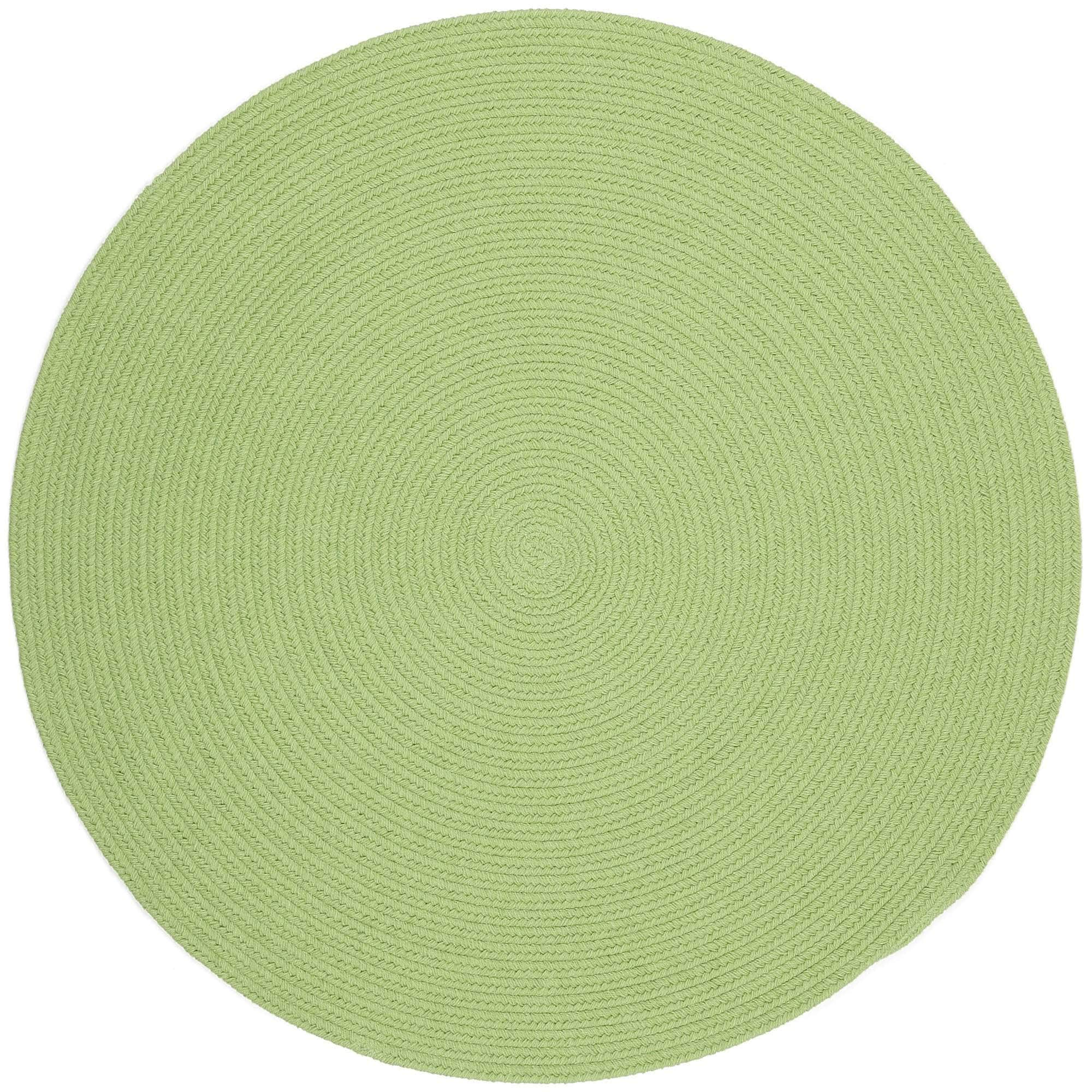 Lullaby Childrens Solid Braided Rug #color_lime green