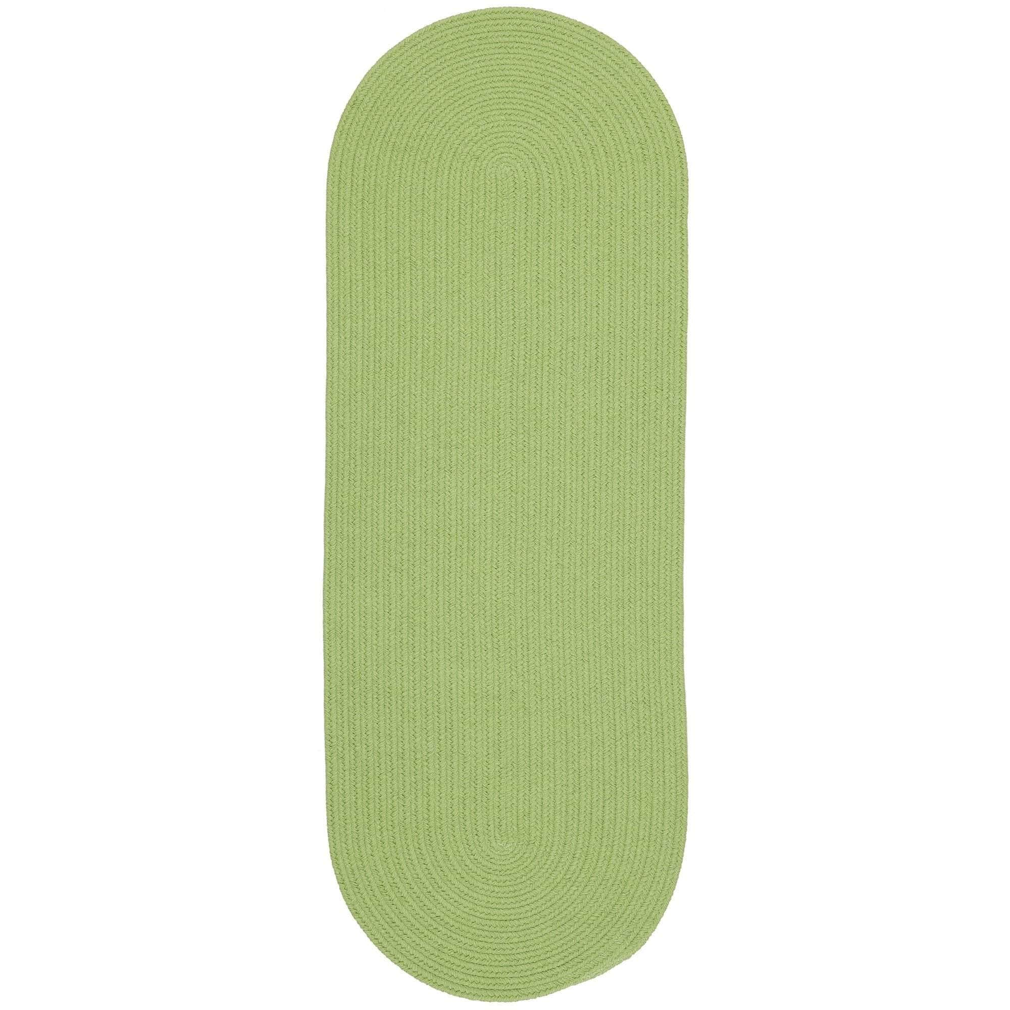 Lullaby Childrens Solid Braided Rug #color_lime green