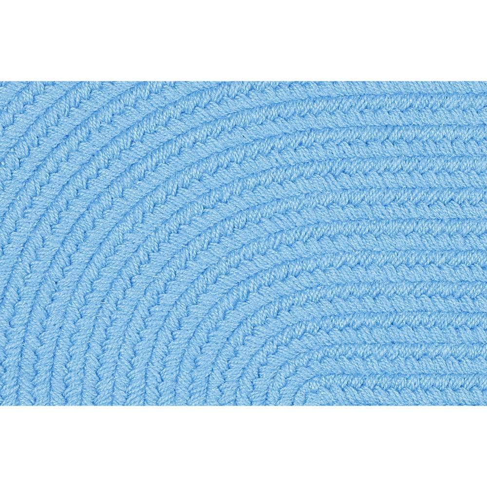 Lullaby Childrens Solid Braided Rug #color_aqua blue