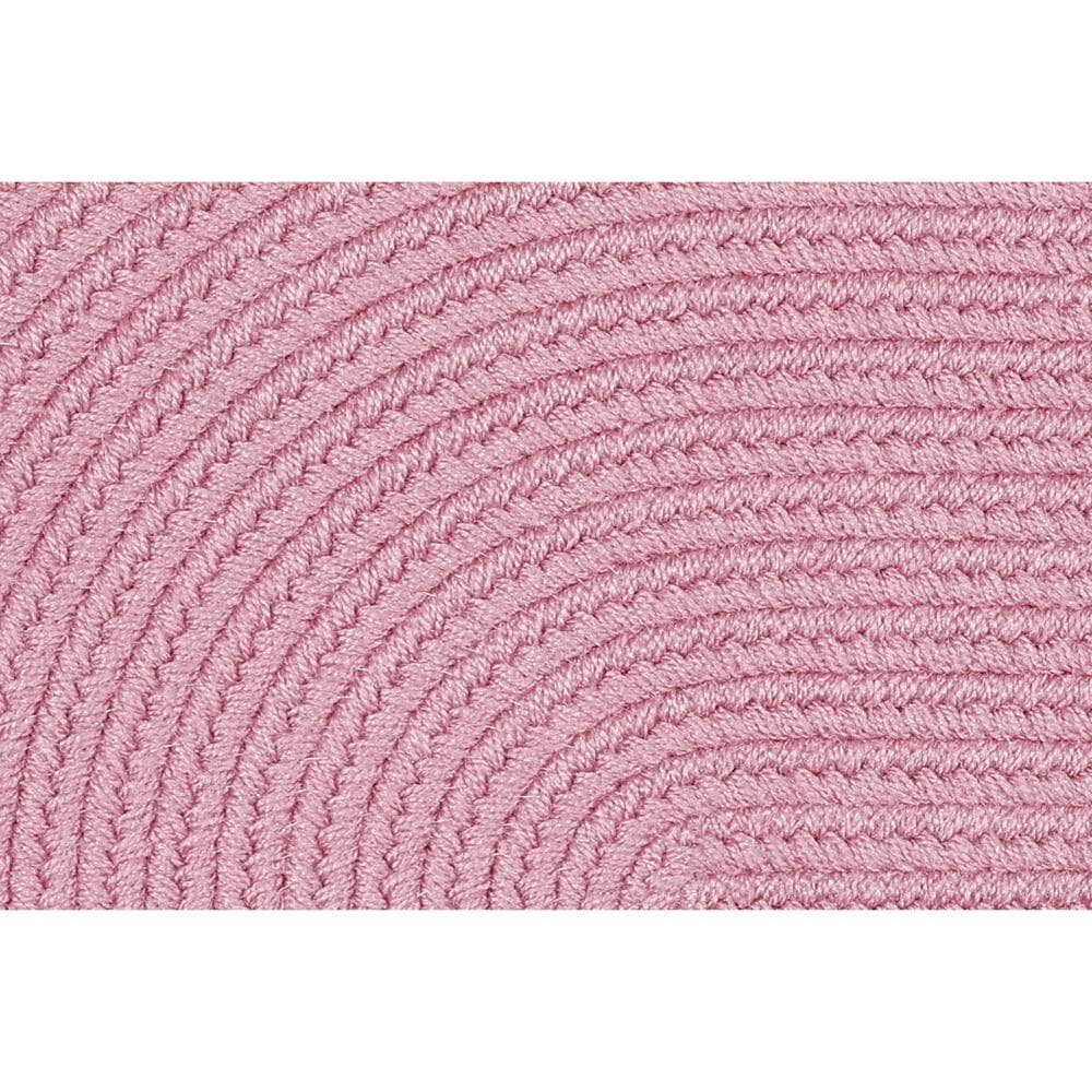 Lullaby Childrens Solid Braided Rug #color_pink