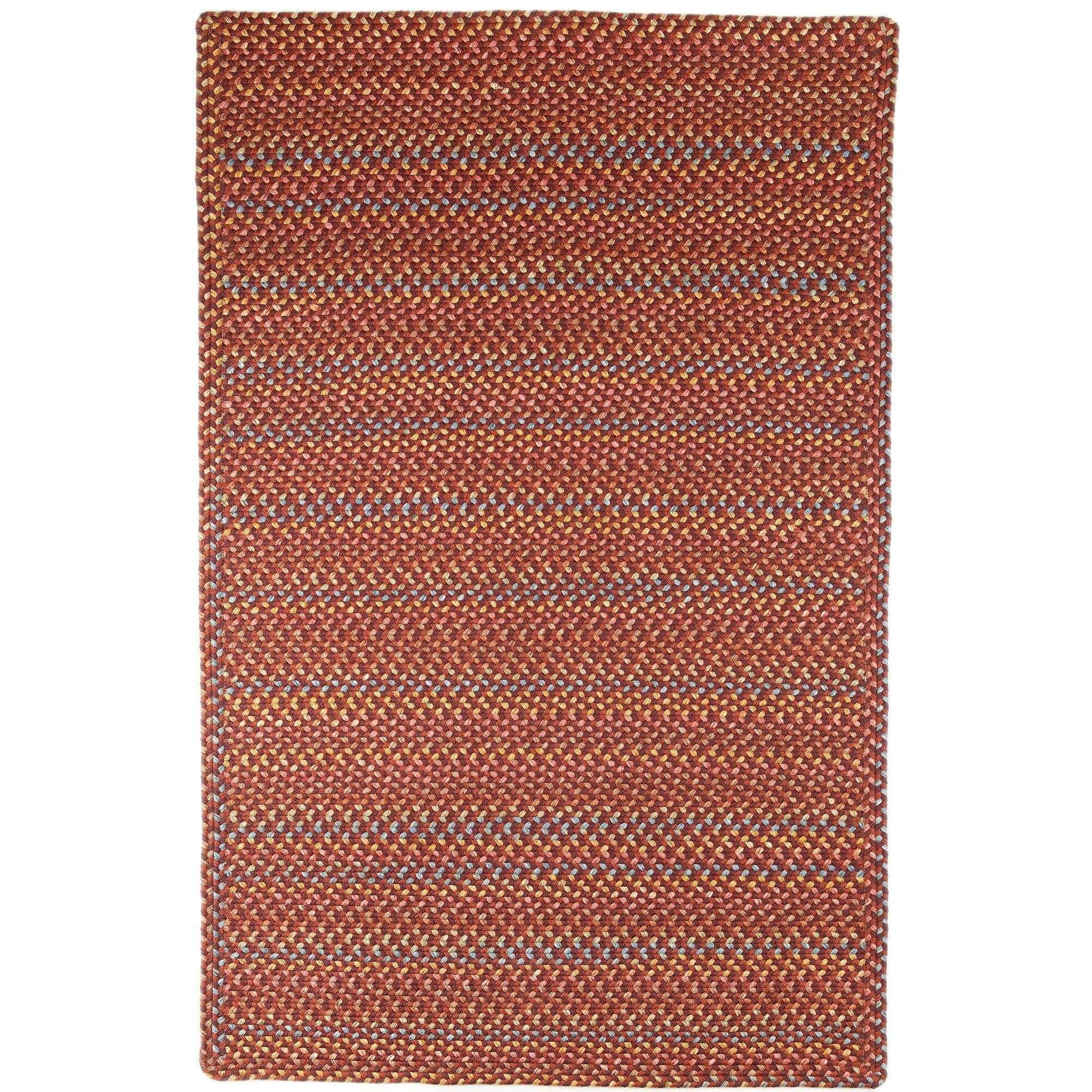 Sanford Rustic Braided Rug #color_maroon multi