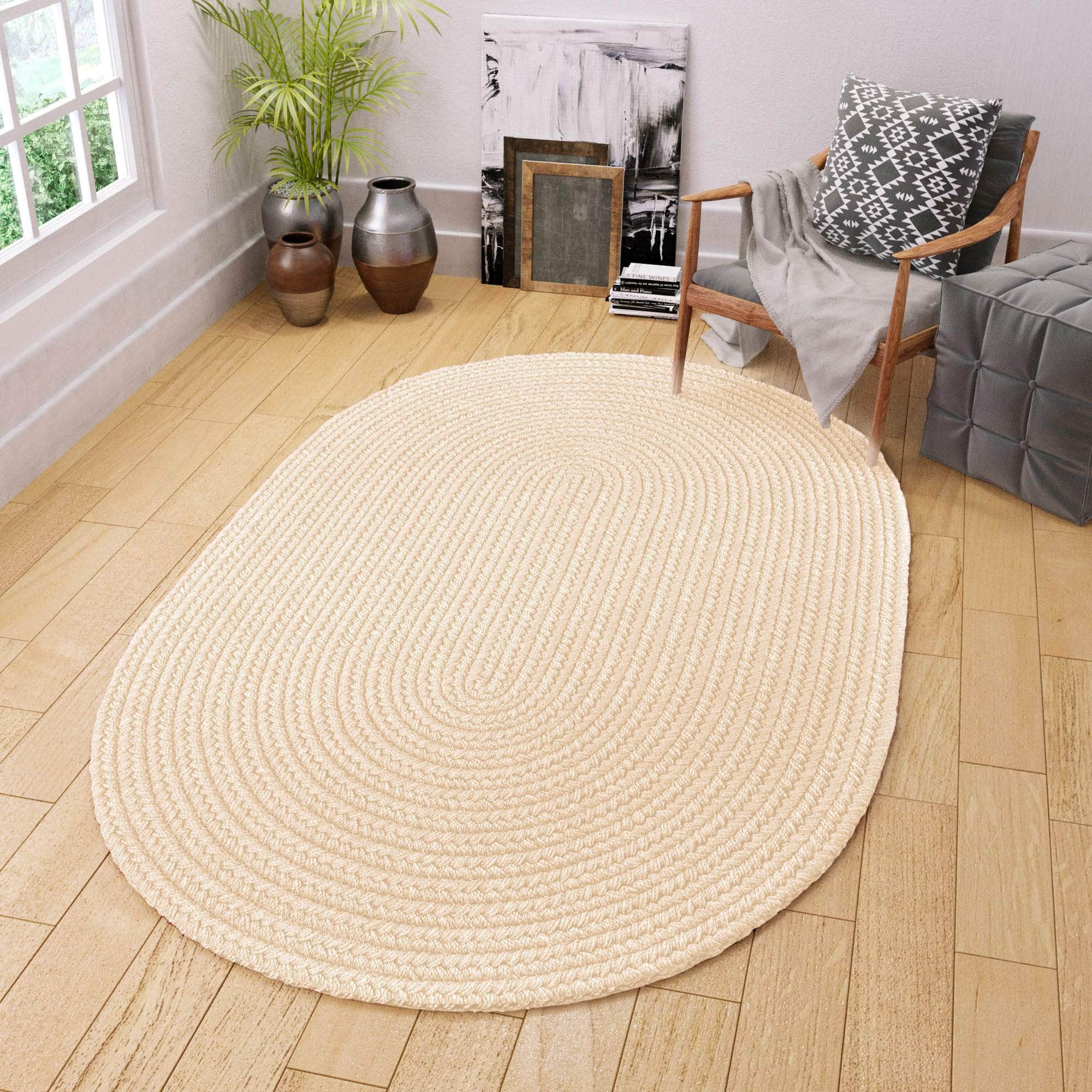 Maui Braided Ultra Durable Outdoor Rug #color_cream