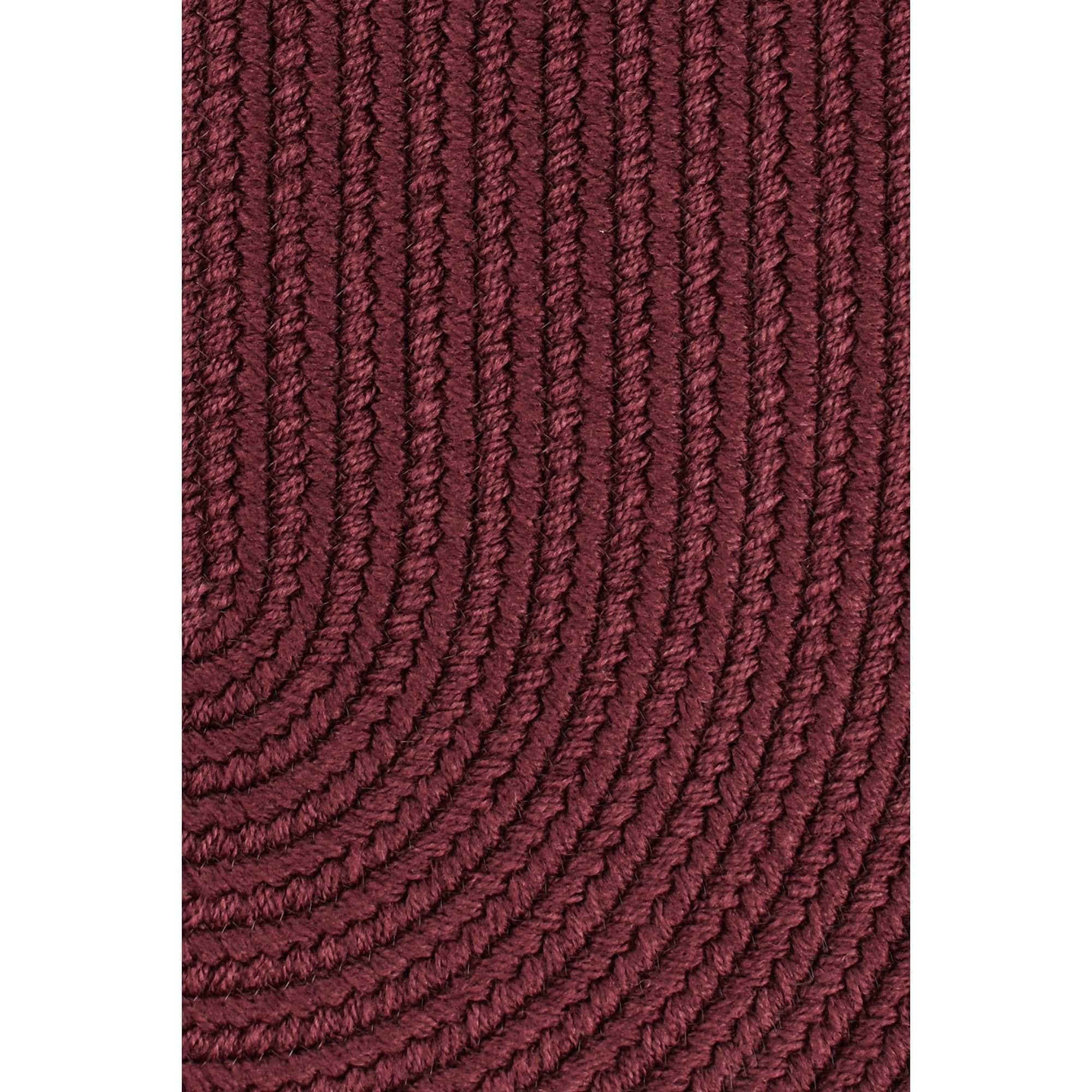 Maui Braided Ultra Durable Outdoor Rug #color_burgundy