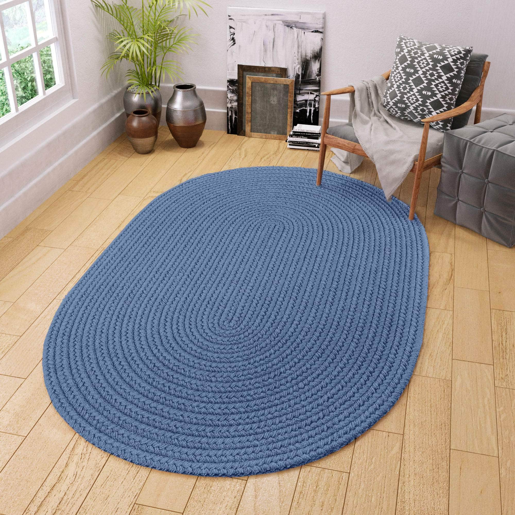 Maui Braided Ultra Durable Outdoor Rug #color_marina blue