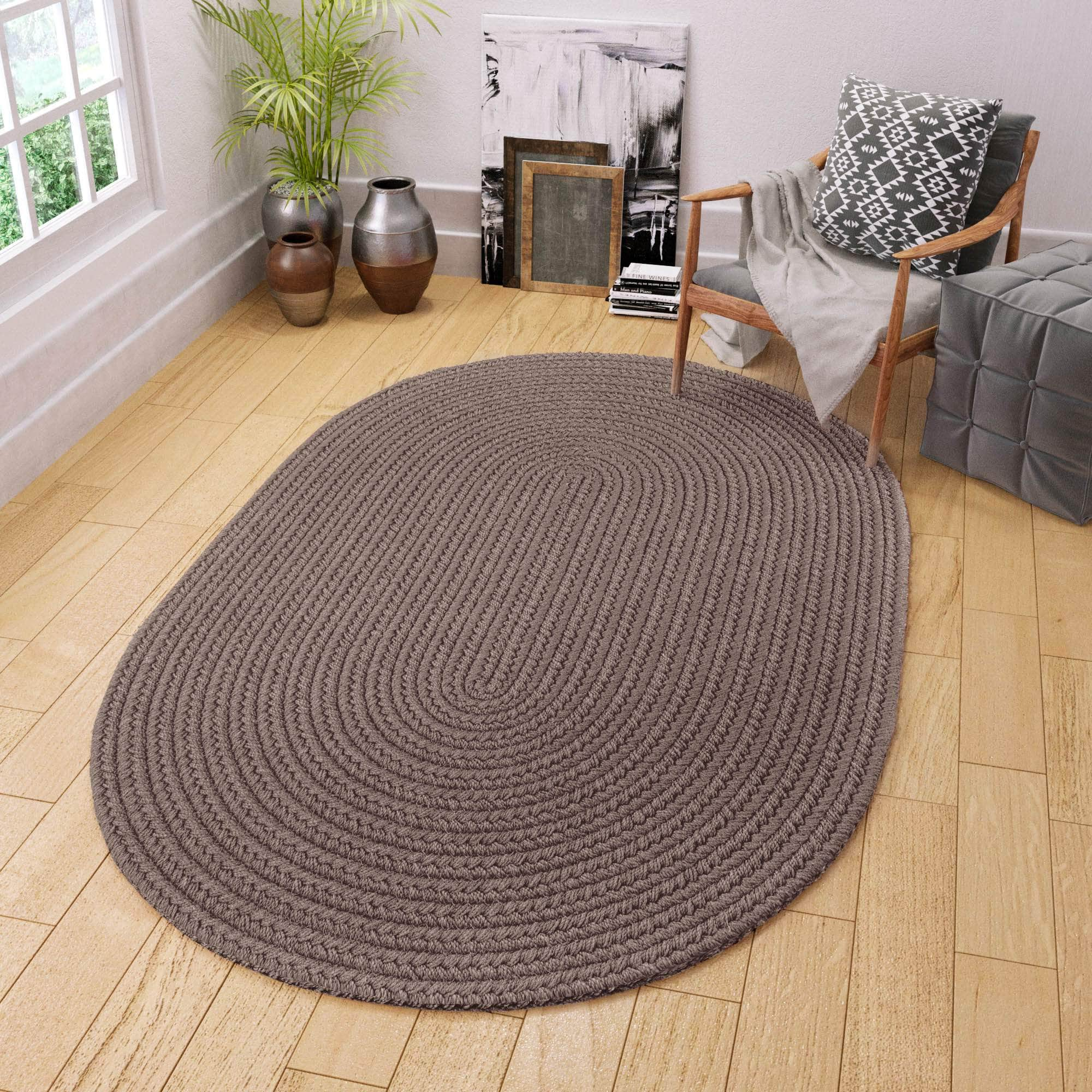 Maui Braided Ultra Durable Outdoor Rug #color_dark taupe