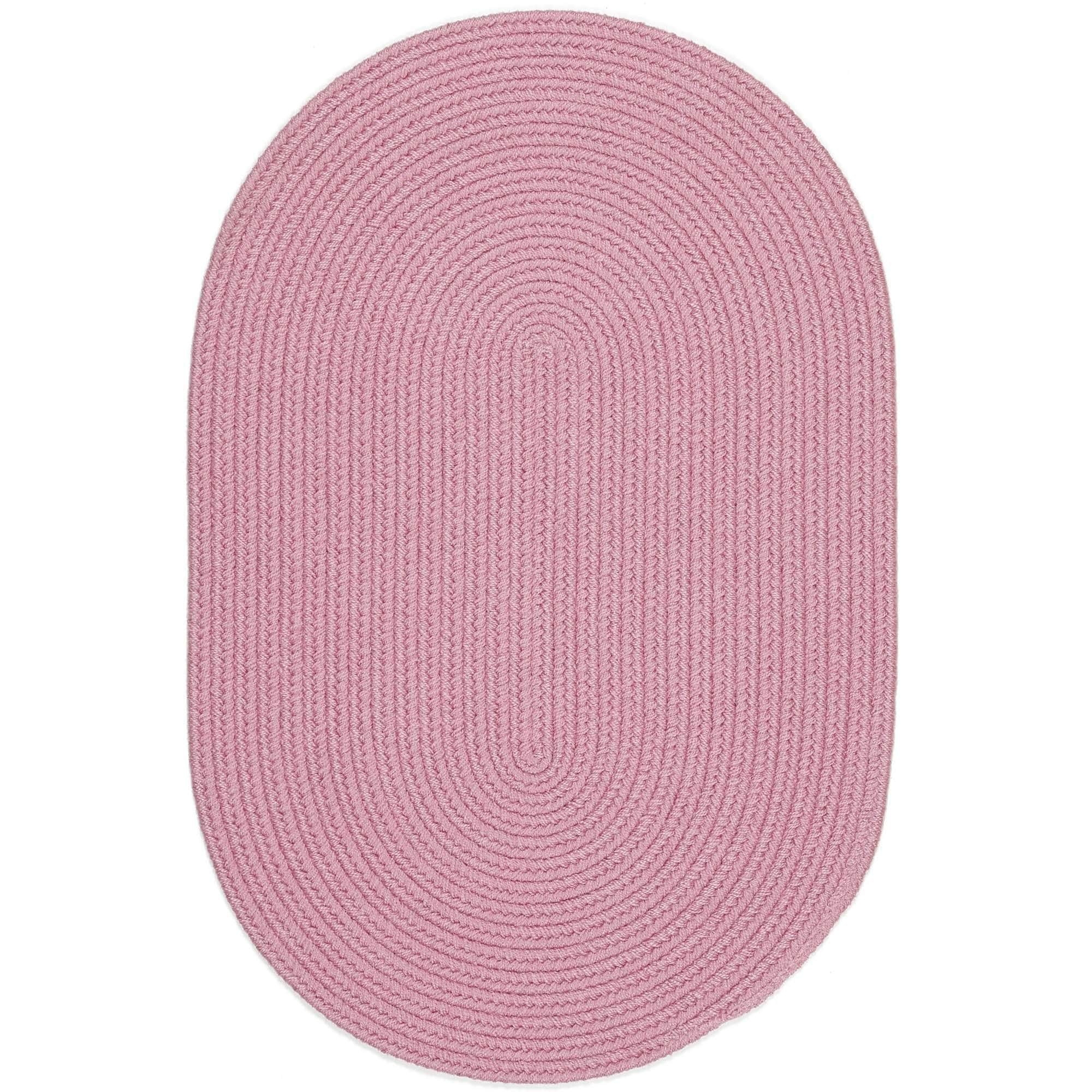 Lullaby Childrens Solid Braided Rug #color_pink