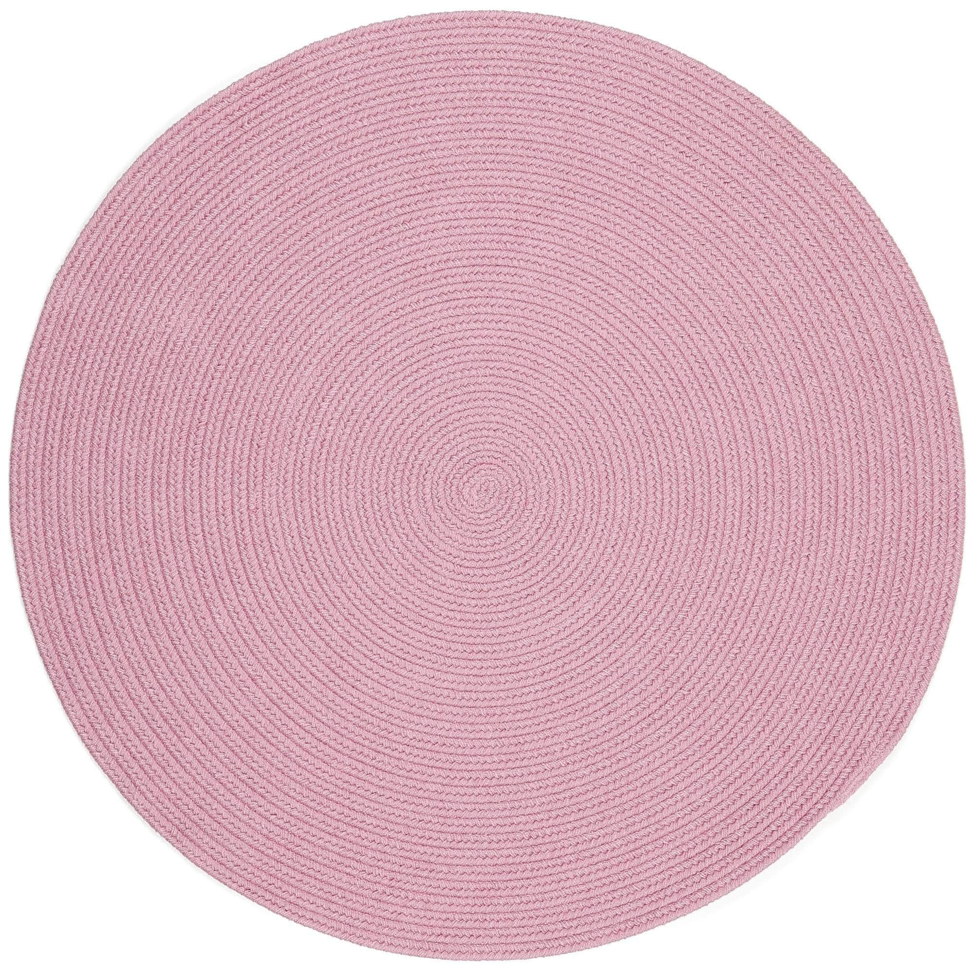 Lullaby Childrens Solid Braided Rug #color_pink