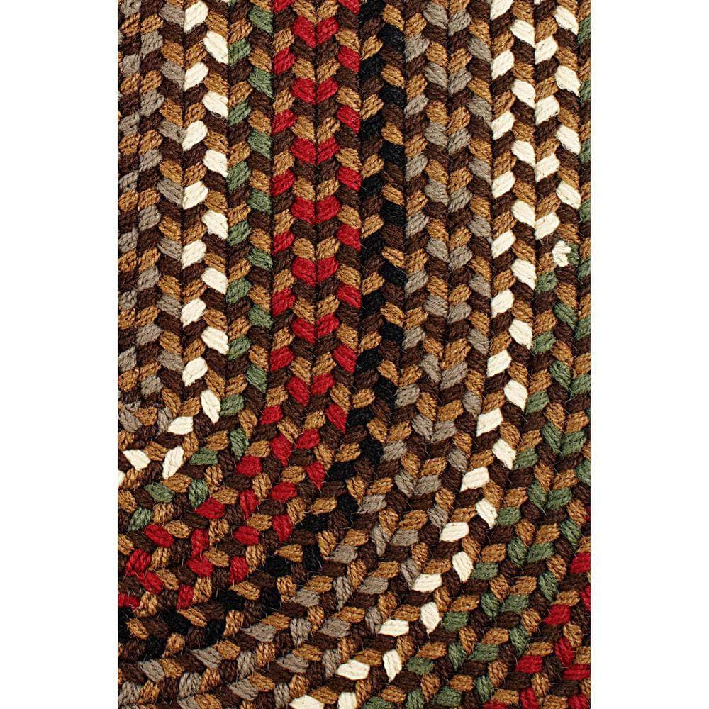 Santa Maria Traditional Braided Rug #color_brown fudge