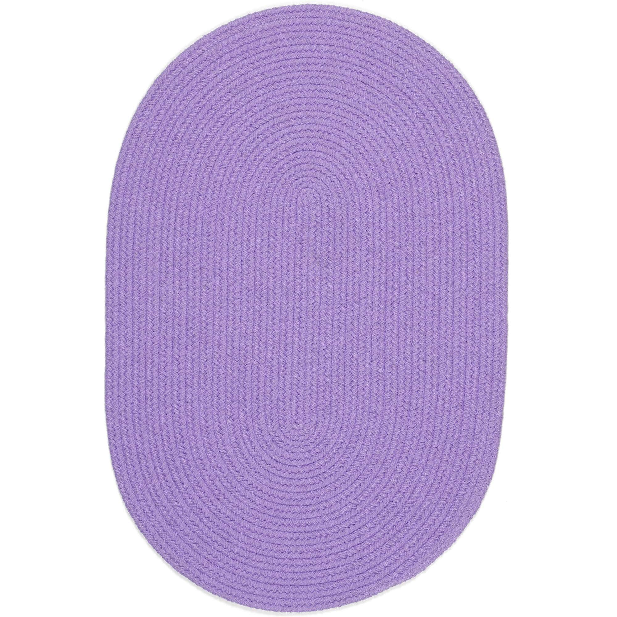 Lullaby Childrens Solid Braided Rug #color_violet