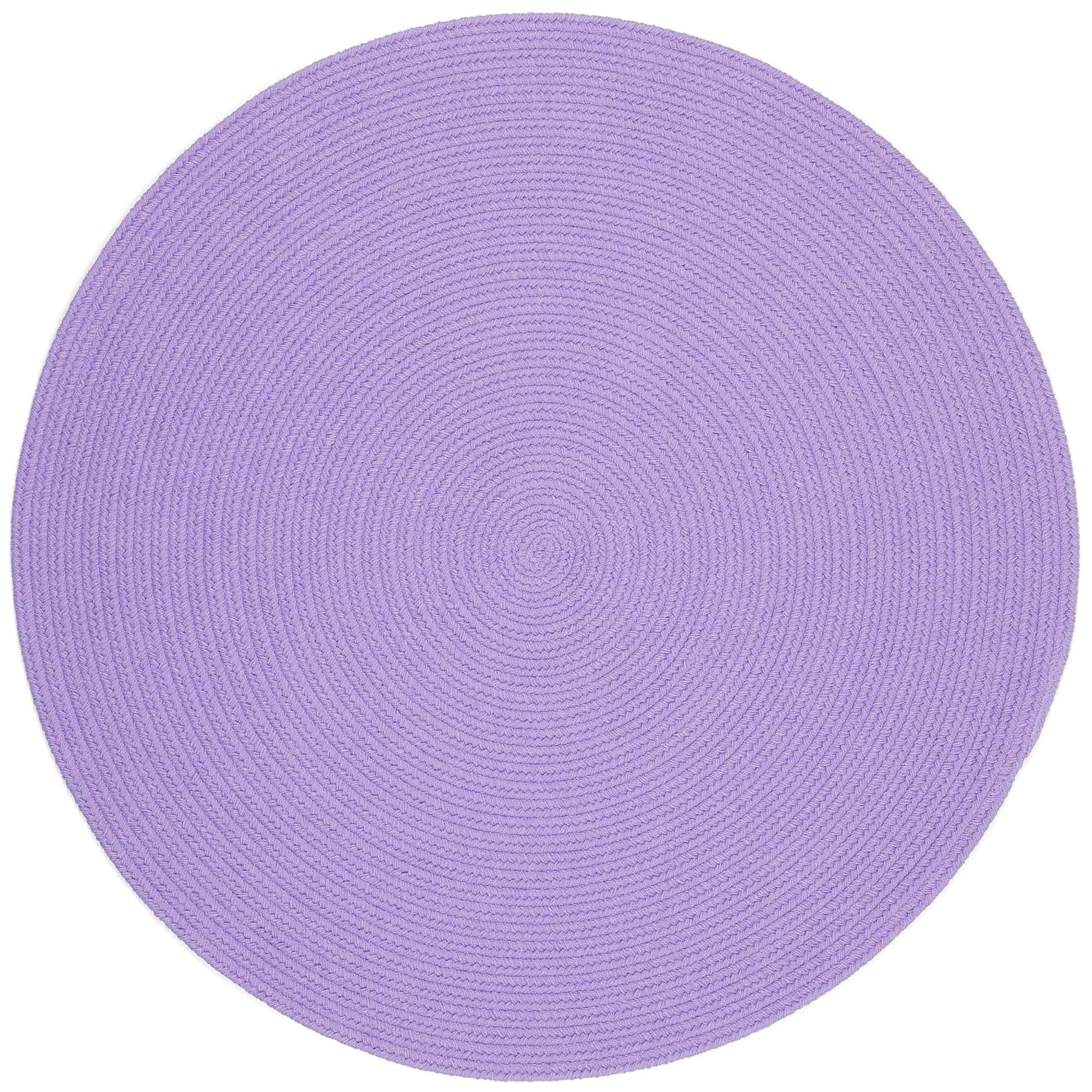 Lullaby Childrens Solid Braided Rug #color_violet