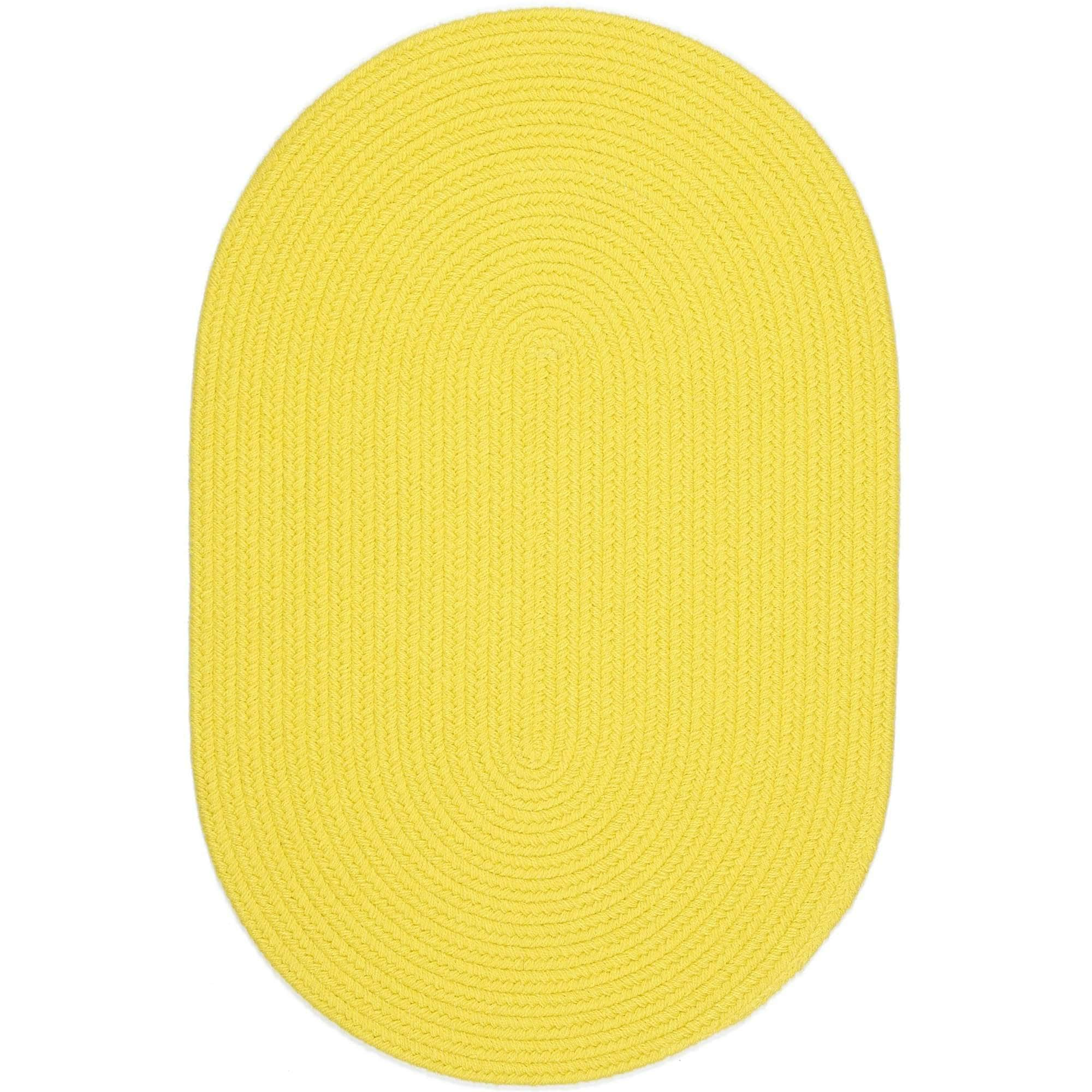 Lullaby Childrens Solid Braided Rug #color_yellow