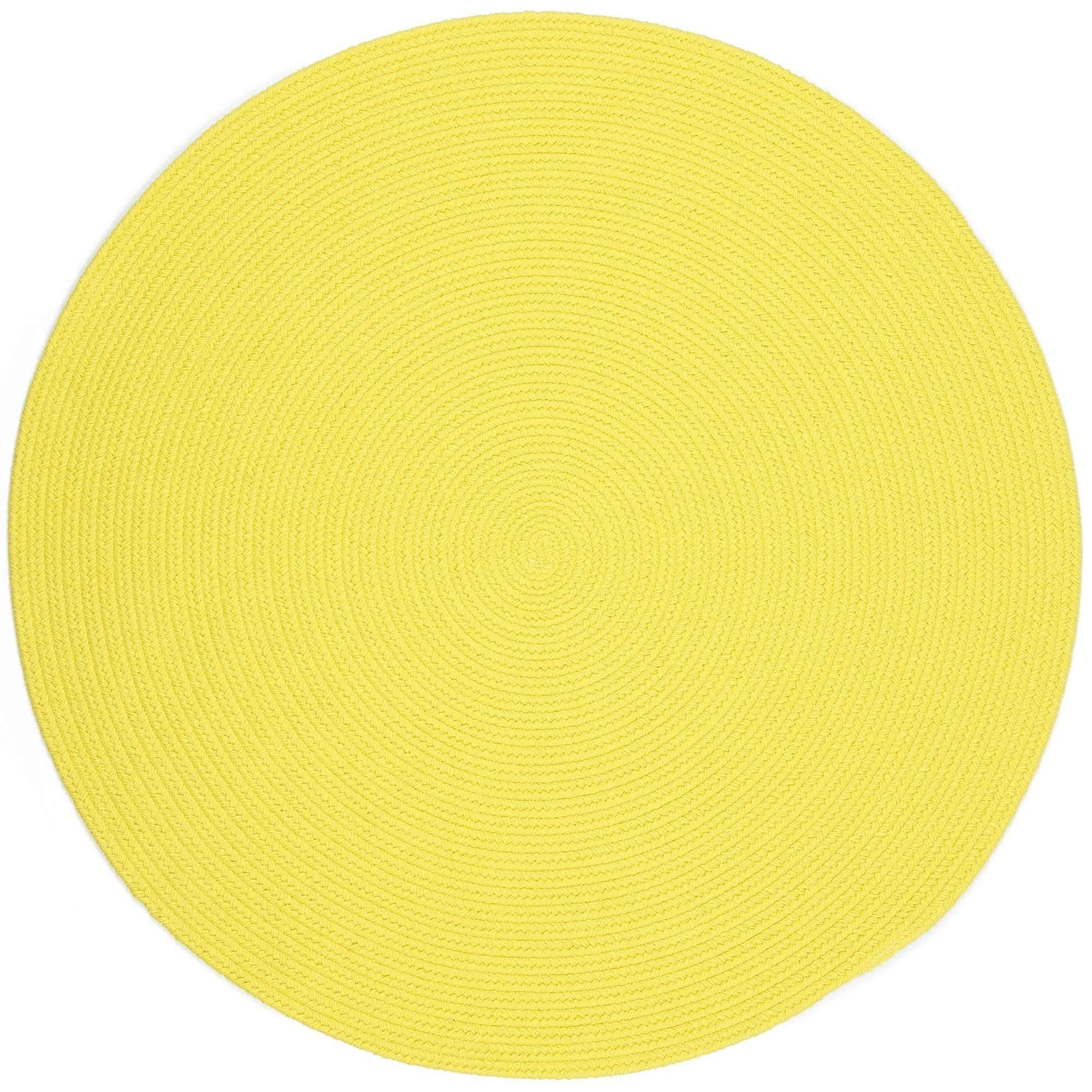 Lullaby Childrens Solid Braided Rug #color_yellow