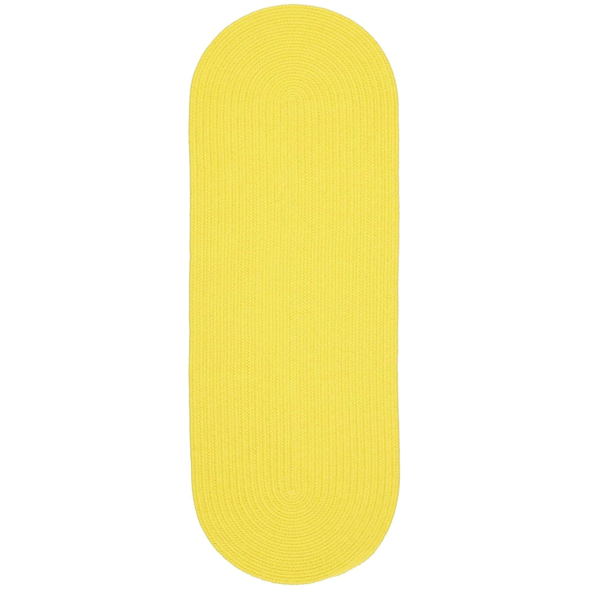 Lullaby Childrens Solid Braided Rug #color_yellow